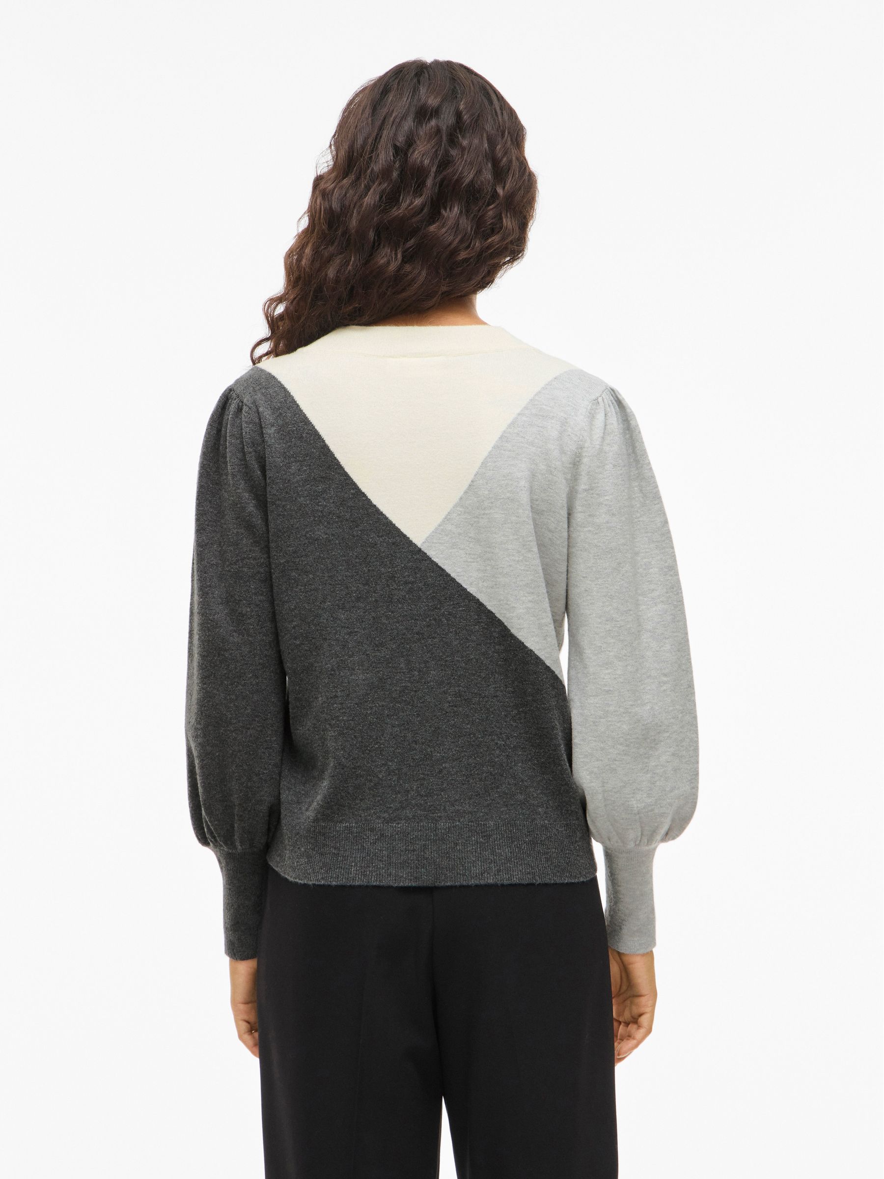 14106477_4883853_4.jpg Pullover mit geometrischem Muster und Puffärmeln