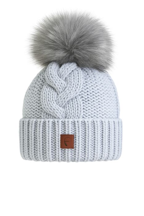Faera Weiche und warme Strickmütze für kalte Wintertage, Farbe: Blau