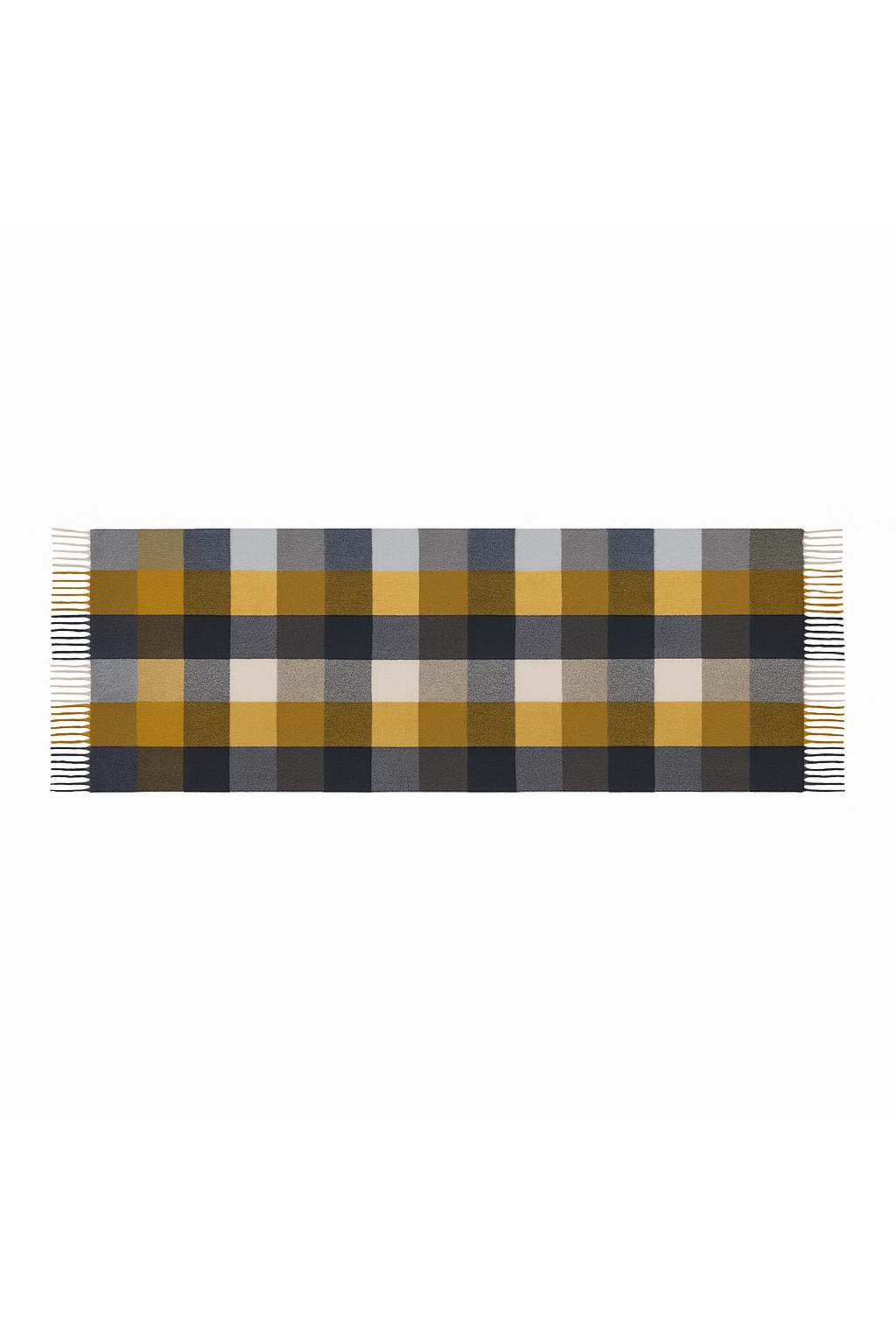 Modischer Schal mit Fransen und geometrischem Muster Leicht Modischer Schal mit Fransen und geometrischem Muster Leicht