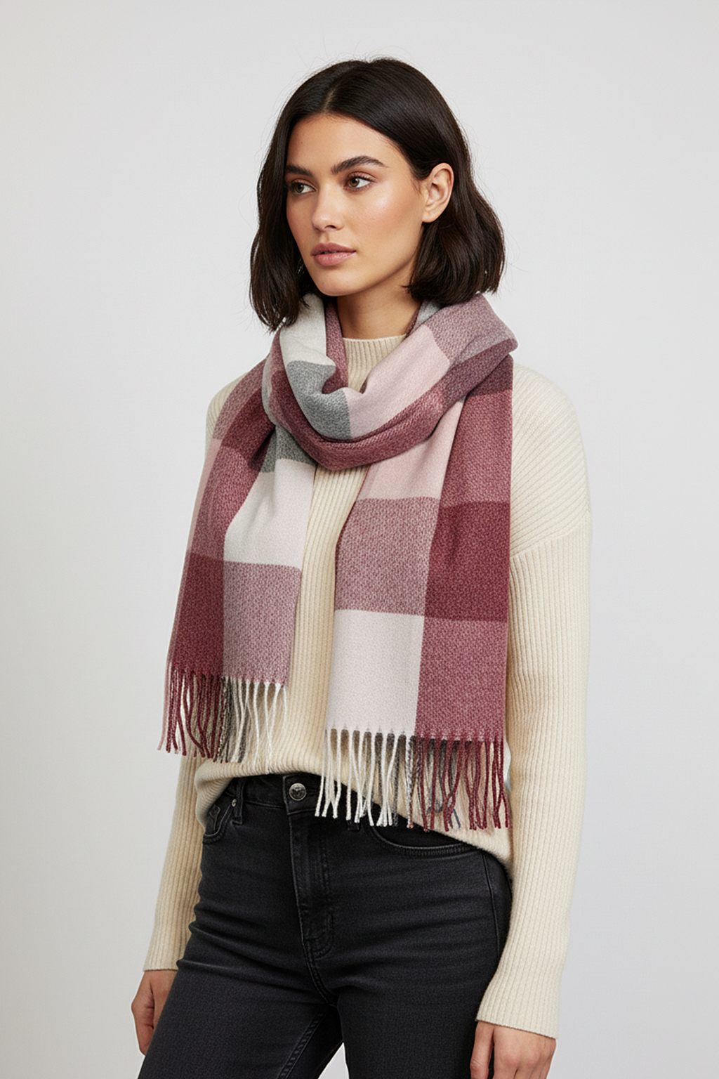 Trendiger Kaschmir-Schal Warmes Herbstaccessoire Trendiger Kaschmir-Schal Warmes Herbstaccessoire