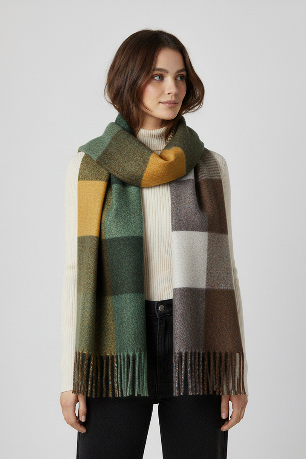 Trendiger Kaschmir-Schal Warmes Herbstaccessoire Trendiger Kaschmir-Schal Warmes Herbstaccessoire