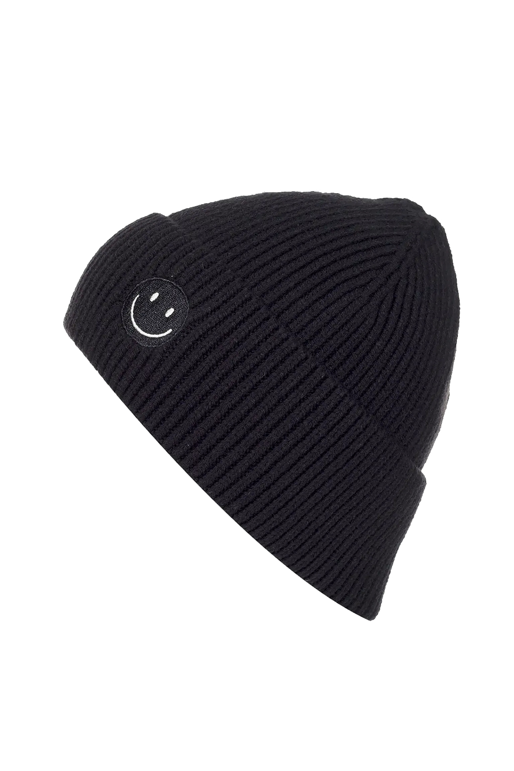 Strickmütze mit Smiley-Stickerei Strickmütze mit Smiley-Stickerei