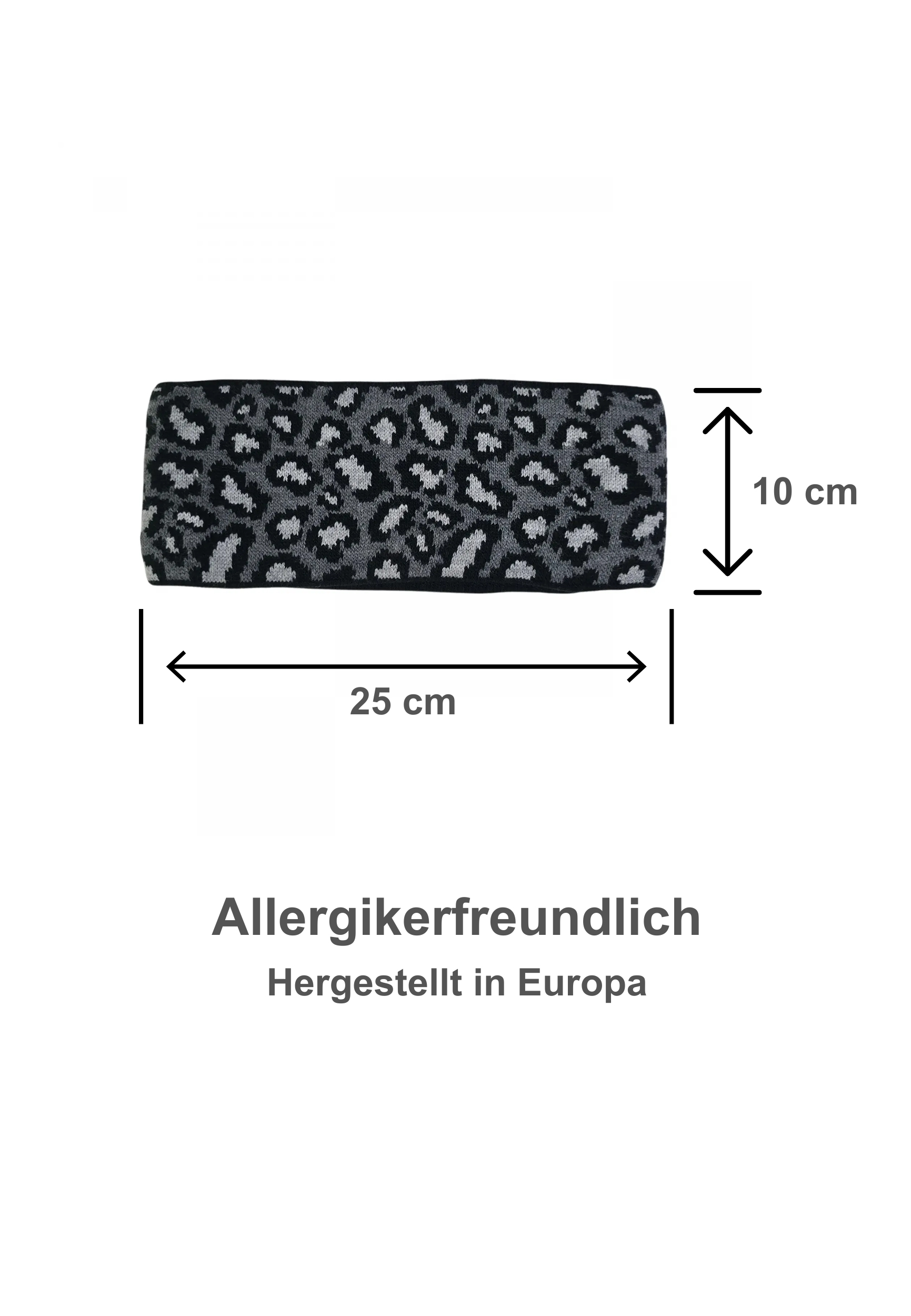 Leop-Print Stirnband aus Strick Modisch Warm Leop-Print Stirnband aus Strick Modisch Warm