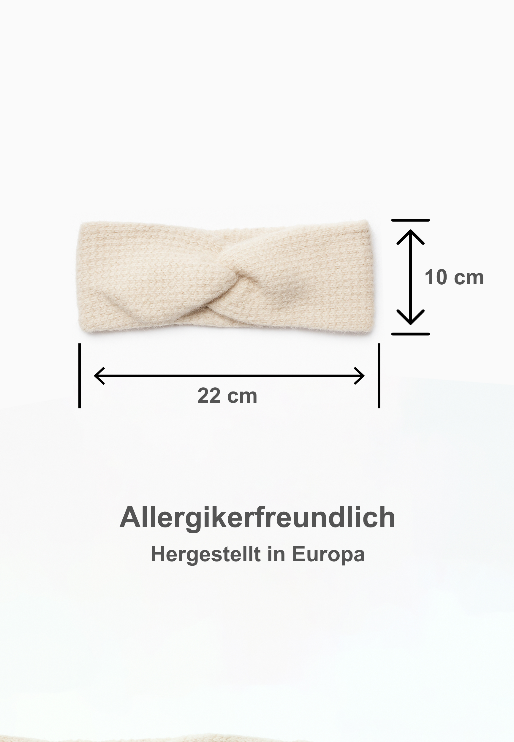 Weiches Stirnband mit modischer Knotenfront Weiches Stirnband mit modischer Knotenfront