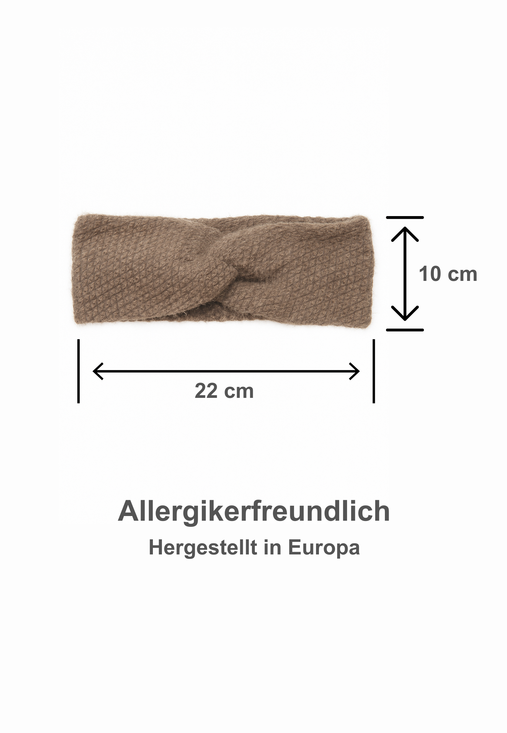 Weiches Stirnband mit modischer Knotenfront Weiches Stirnband mit modischer Knotenfront