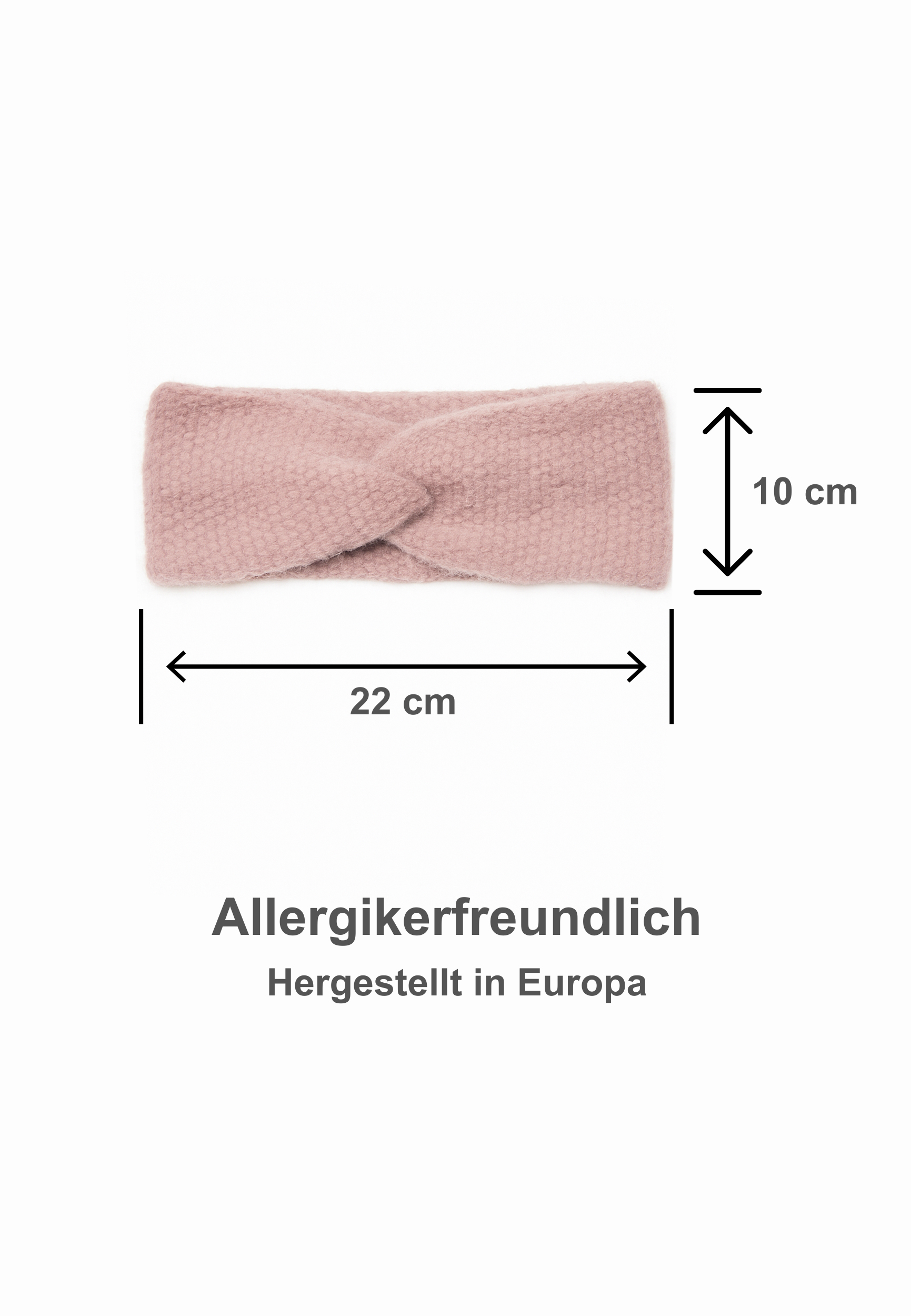 Weiches Stirnband mit modischer Knotenfront Weiches Stirnband mit modischer Knotenfront