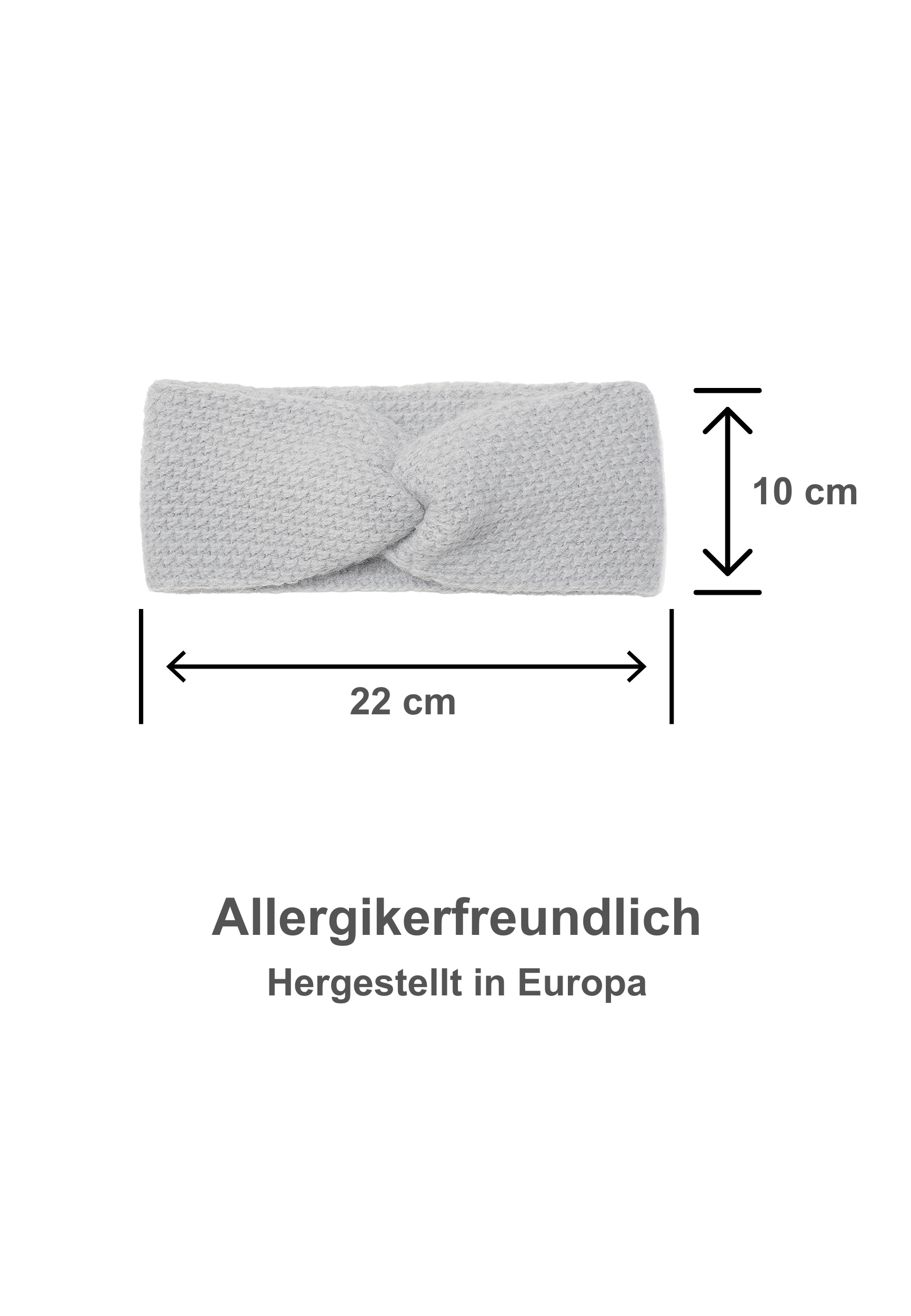 Weiches Stirnband mit modischer Knotenfront Weiches Stirnband mit modischer Knotenfront
