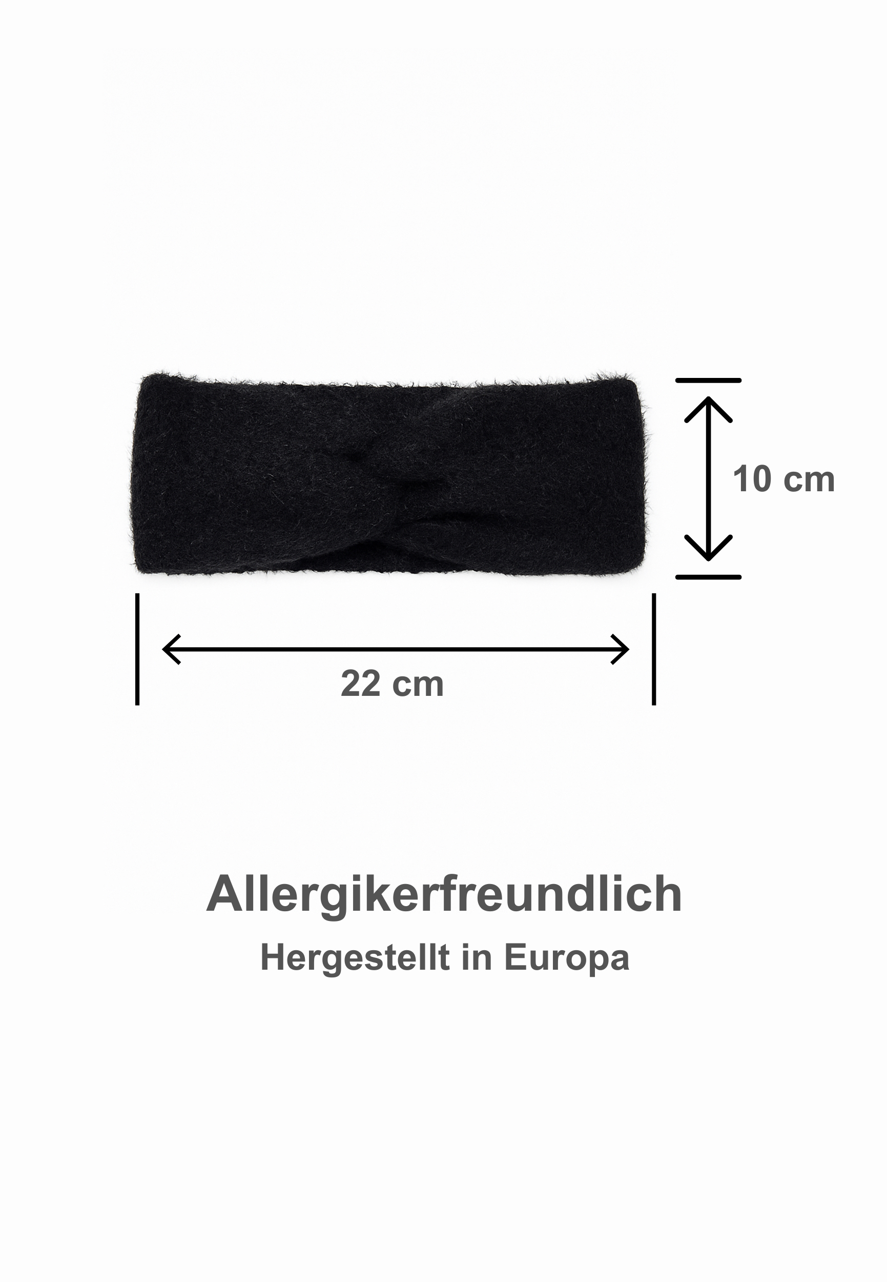 Weiches Stirnband mit modischer Knotenfront Weiches Stirnband mit modischer Knotenfront