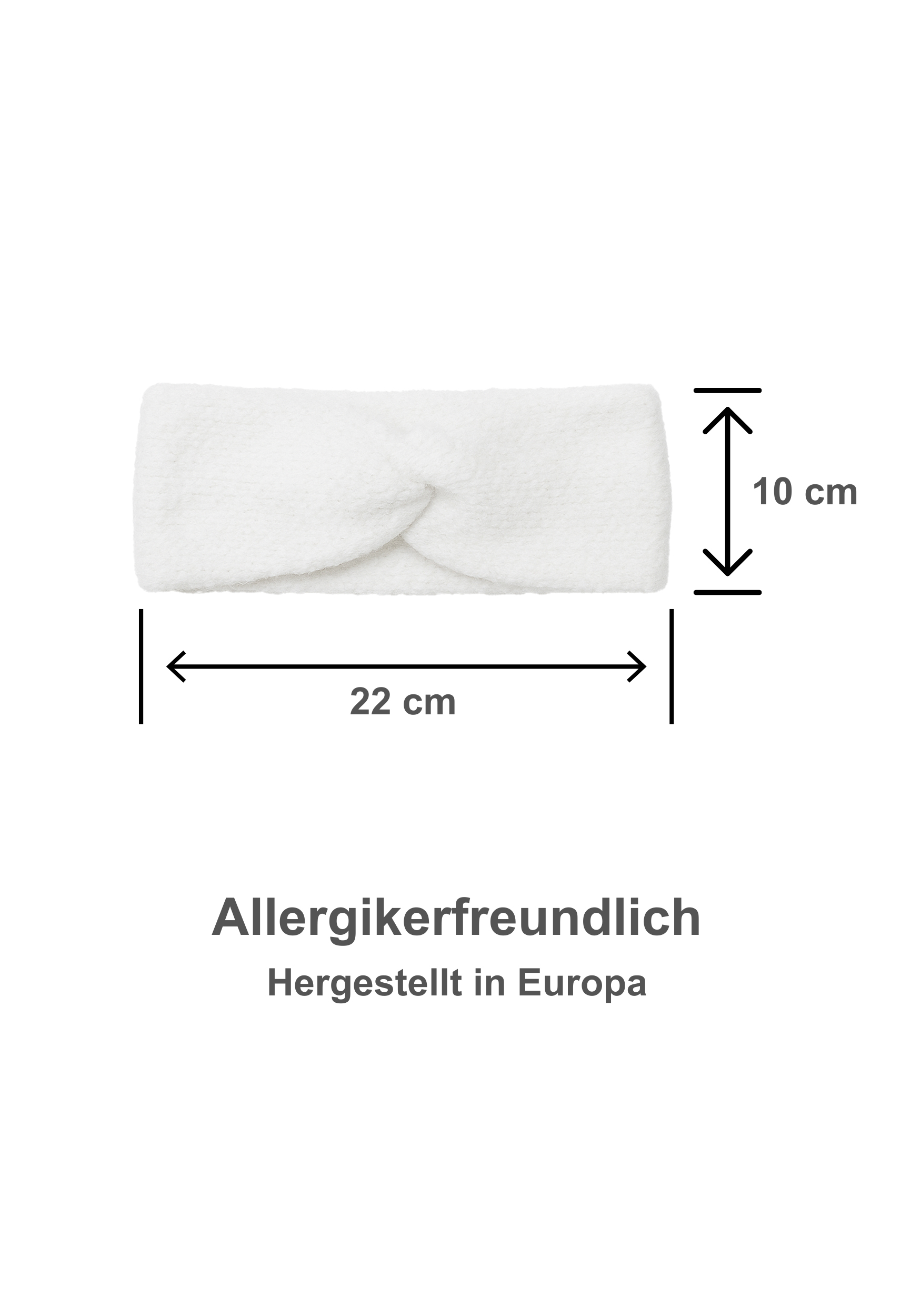 Weiches Stirnband mit modischer Knotenfront Weiches Stirnband mit modischer Knotenfront