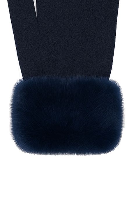 Faera Faera Elegante Damenhandschuhe Flauschig Weich – Navy, Bild 3