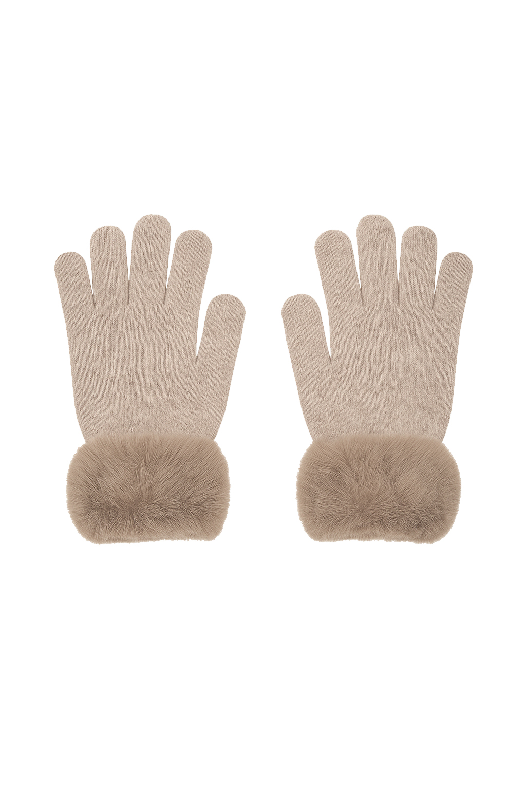 Faera Faera Elegante Damenhandschuhe Flauschig Weich – Braun, Bild 1