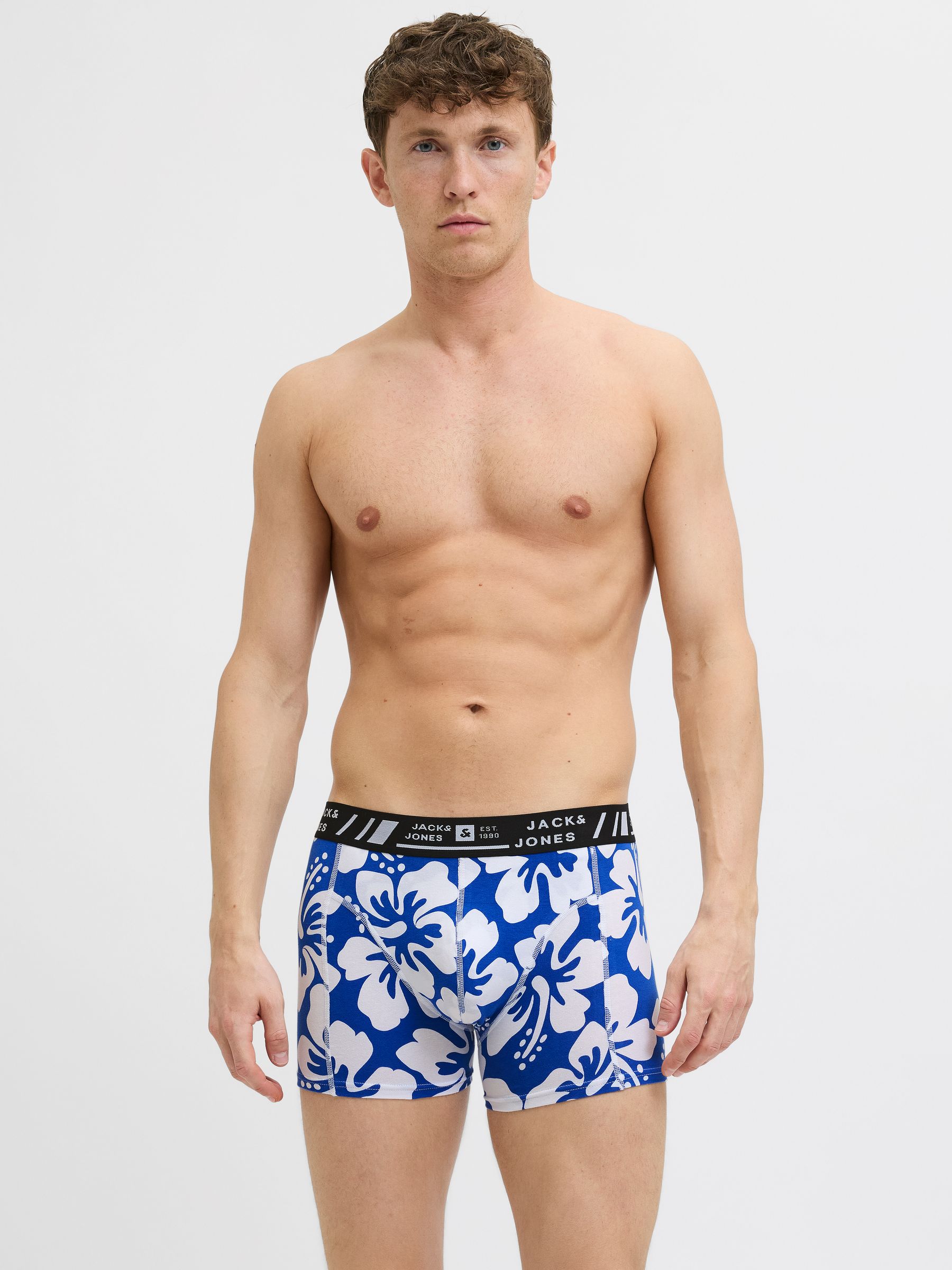 12277826_4763782_5.jpg Trunks mit floralem Muster und Streifen Print Mix 12er Pack