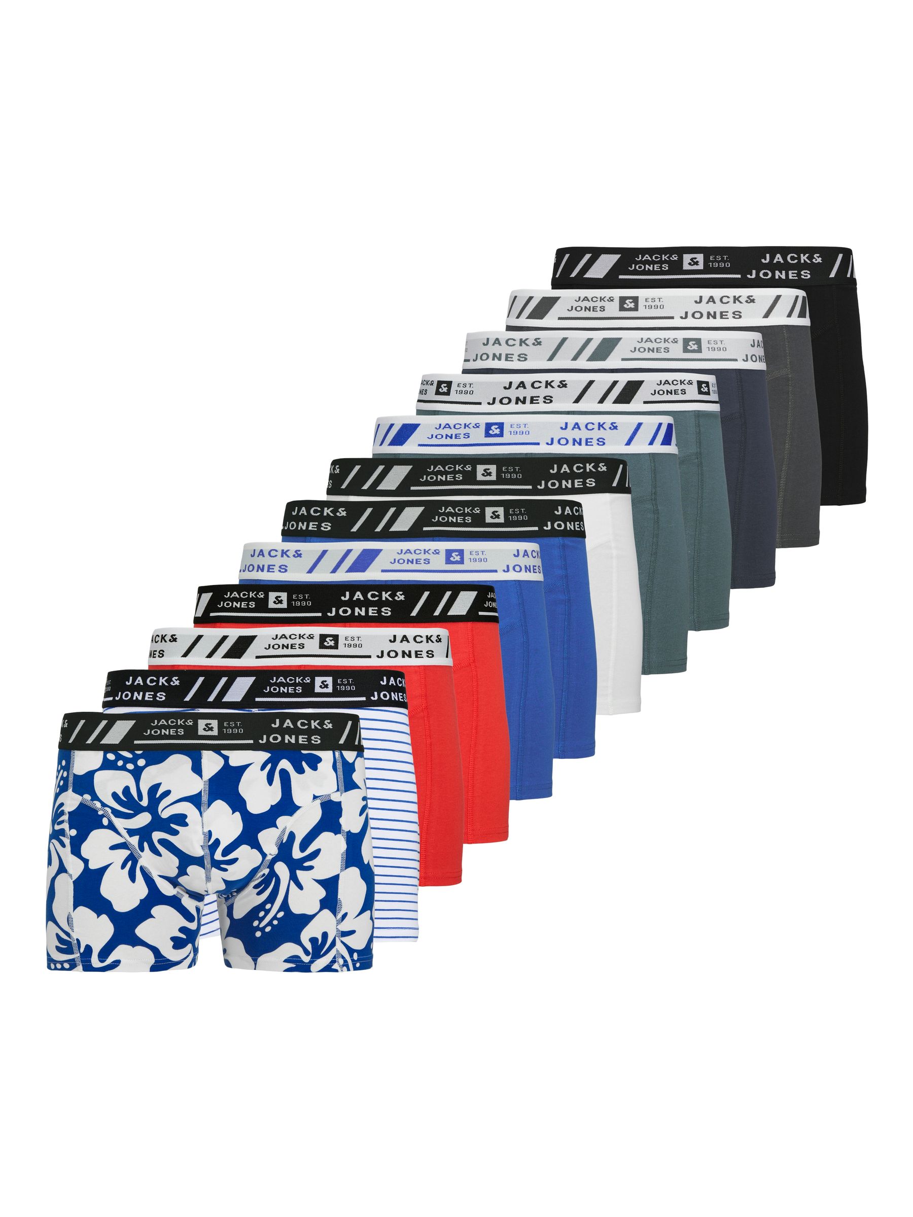 12277826_4763782.jpg Trunks mit floralem Muster und Streifen Print Mix 12er Pack
