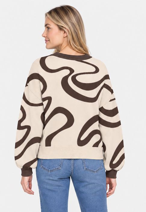 Noisy May Pullover im Oversize-Look mit Rundhalsausschnitt – Braun, Bild 5