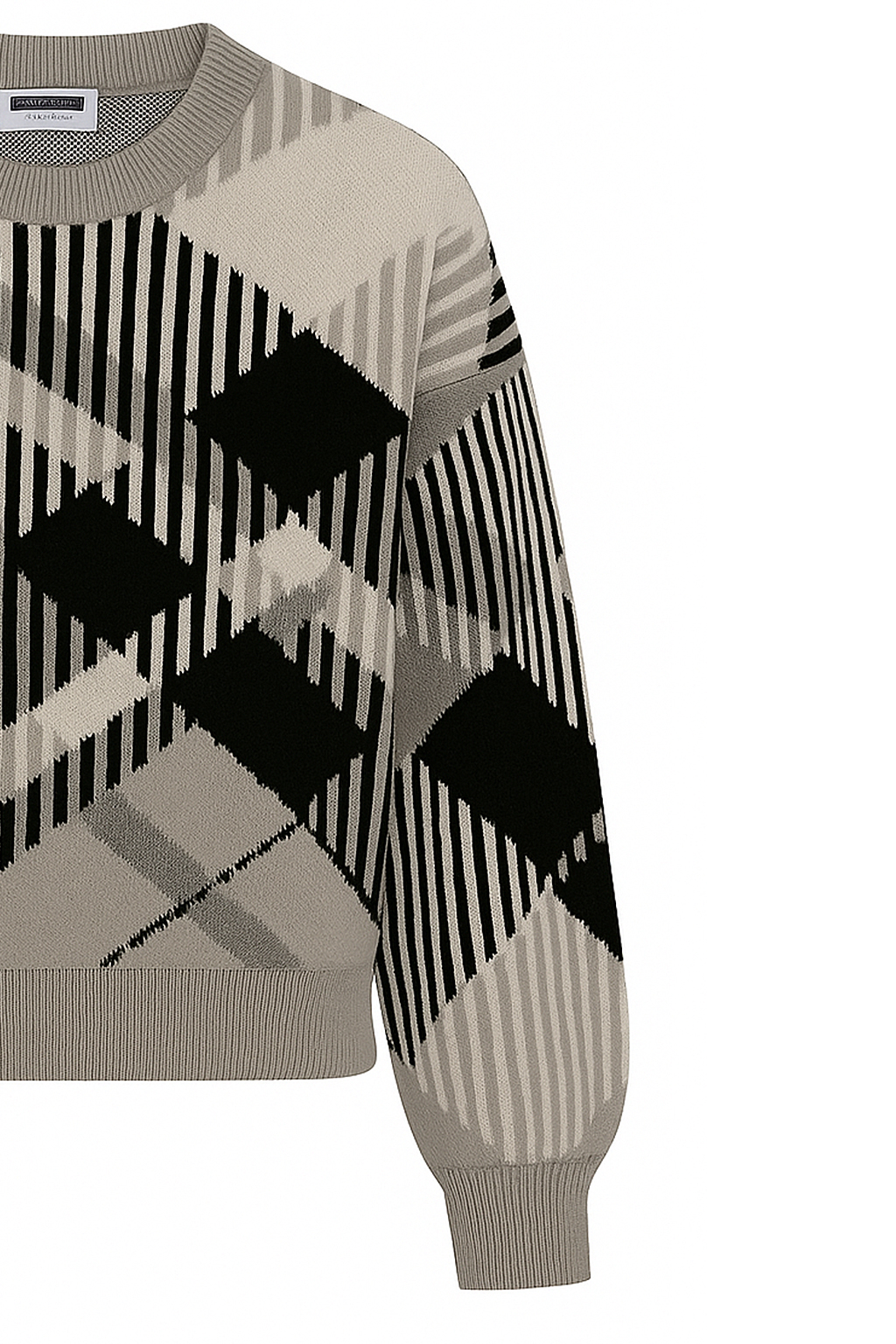 Noisy May NOISY MAY Pullover im Oversize-Look mit Rundhalsausschnitt – Grau, Bild 2