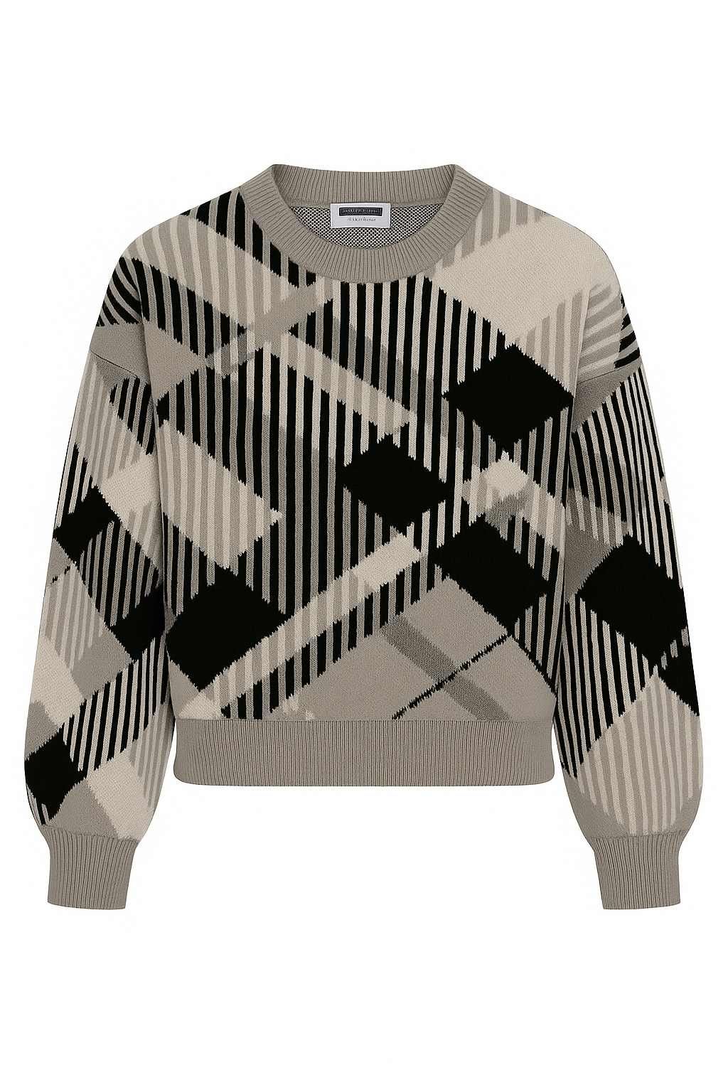 Noisy May NOISY MAY Pullover im Oversize-Look mit Rundhalsausschnitt – Grau, Bild 1