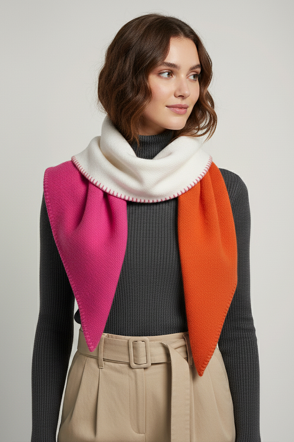 Schal Colorblock Modern Warm Mehrfarbig Schal Colorblock Modern Warm Mehrfarbig