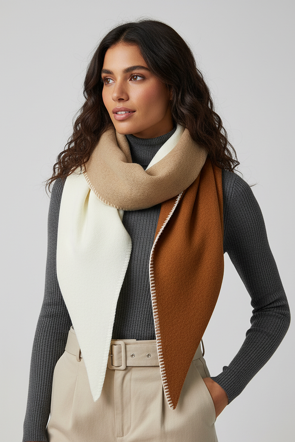 Schal Colorblock Modern Warm Mehrfarbig Schal Colorblock Modern Warm Mehrfarbig