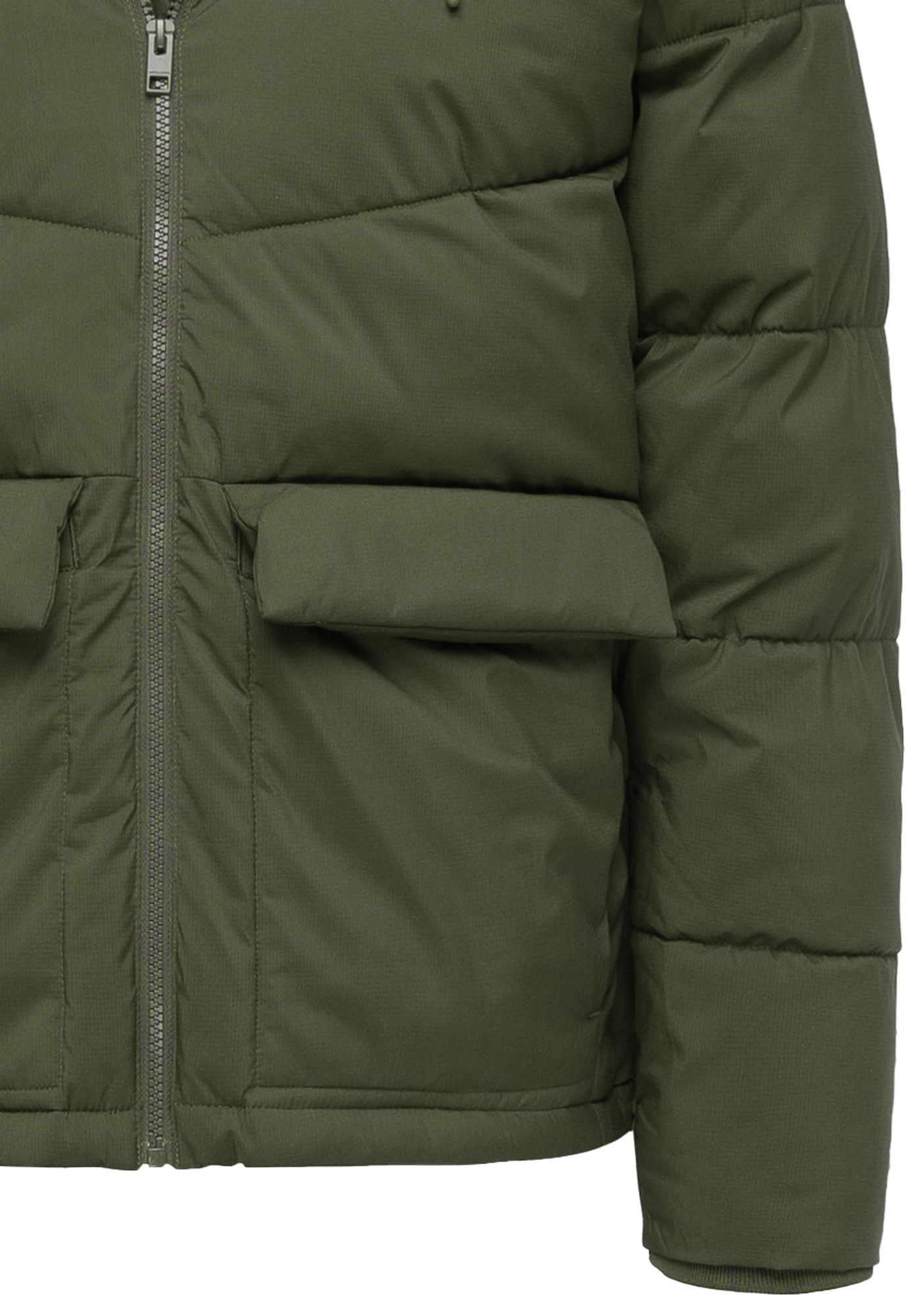 Humy HUMY Winterjacke mit Kapuze gesteppte Form Gefüttert Warm – Olive, Bild 2