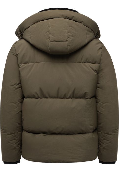 Humy HUMY Winterjacke mit Kapuze warm gefüttert – Olive, Bild 3