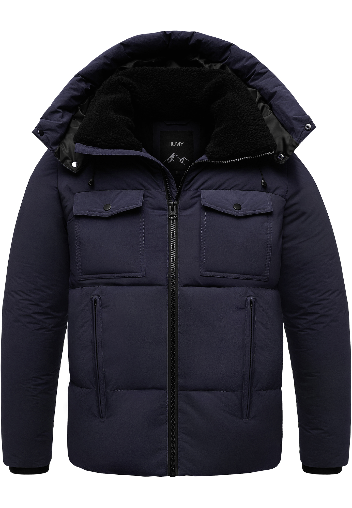 Humy HUMY Winterjacke mit Kapuze warm gefüttert – Navy, Bild 1