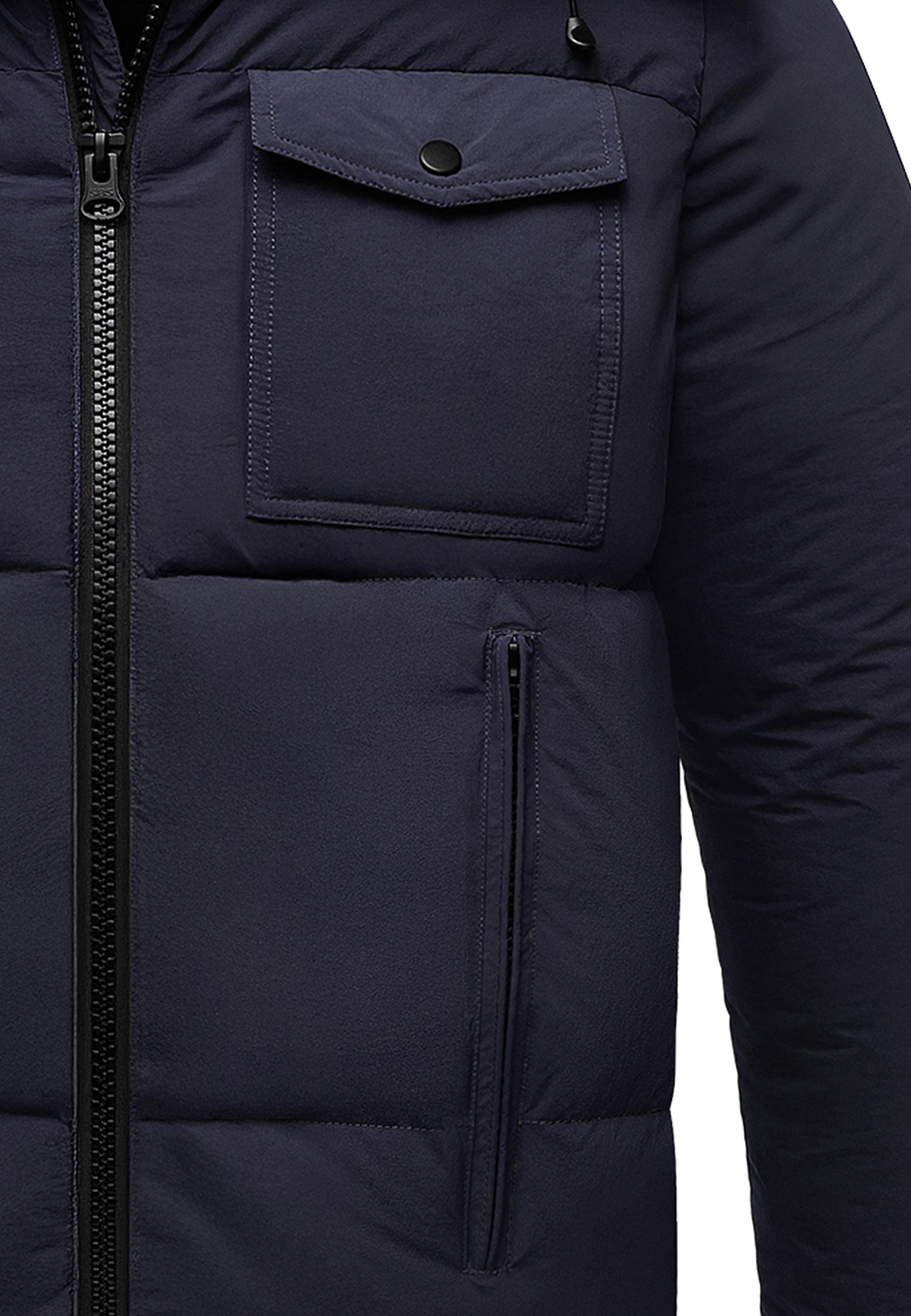 Humy HUMY Winterjacke mit Kapuze warm gefüttert – Navy, Bild 2