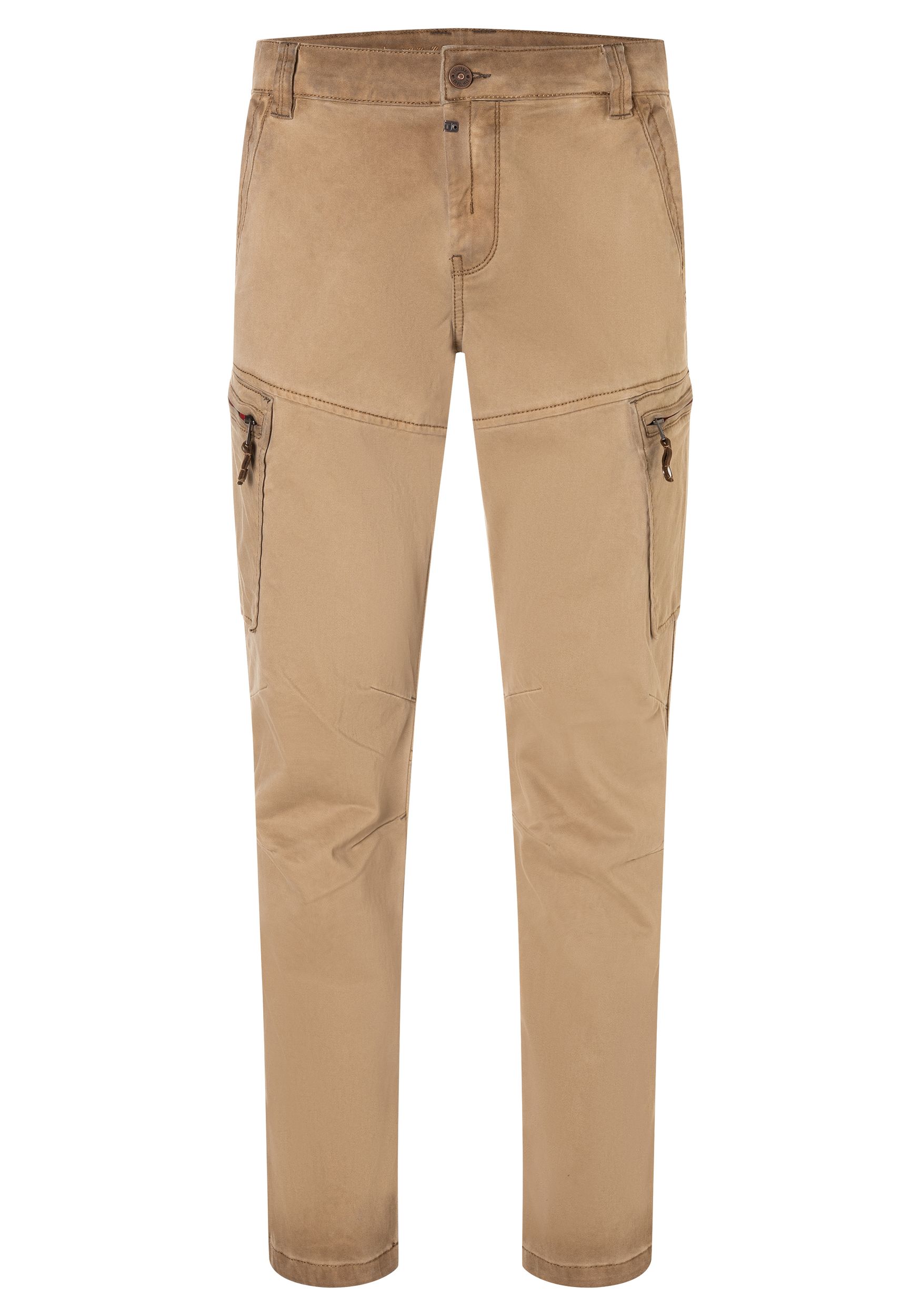 Timezone Timezone Cargo-Hose in modernem Schnitt mit Reißverschlusstaschen – Beige, Bild 1