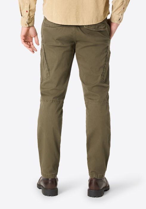 Timezone Timezone Vielseitige Cargo-Hose mit Taschen und Knopfleiste – Olive, Bild 3