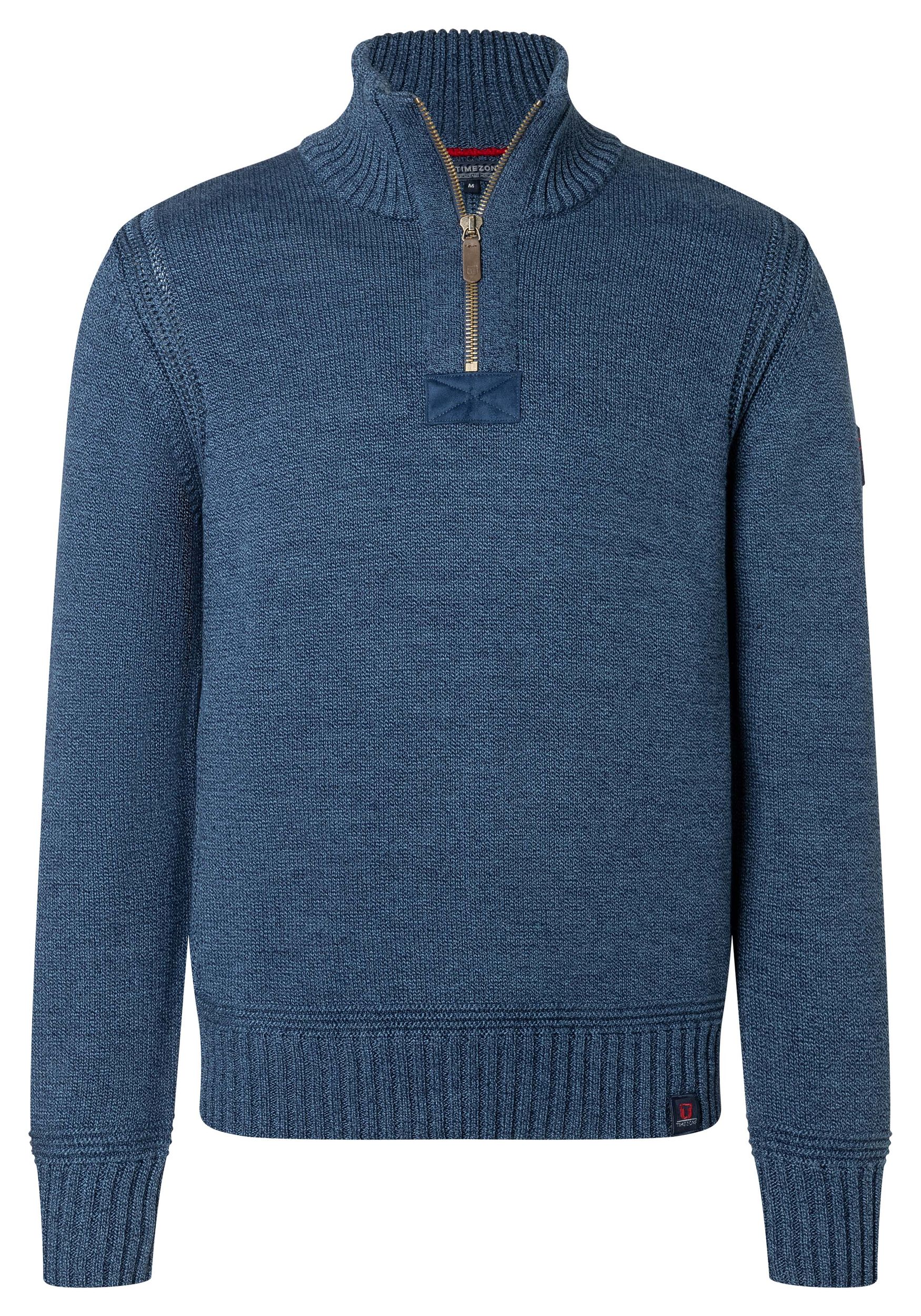 28-10233-01-9020_30088.jpg Rollkragen-Pullover mit Reißverschluss Ellenbogen-Patches