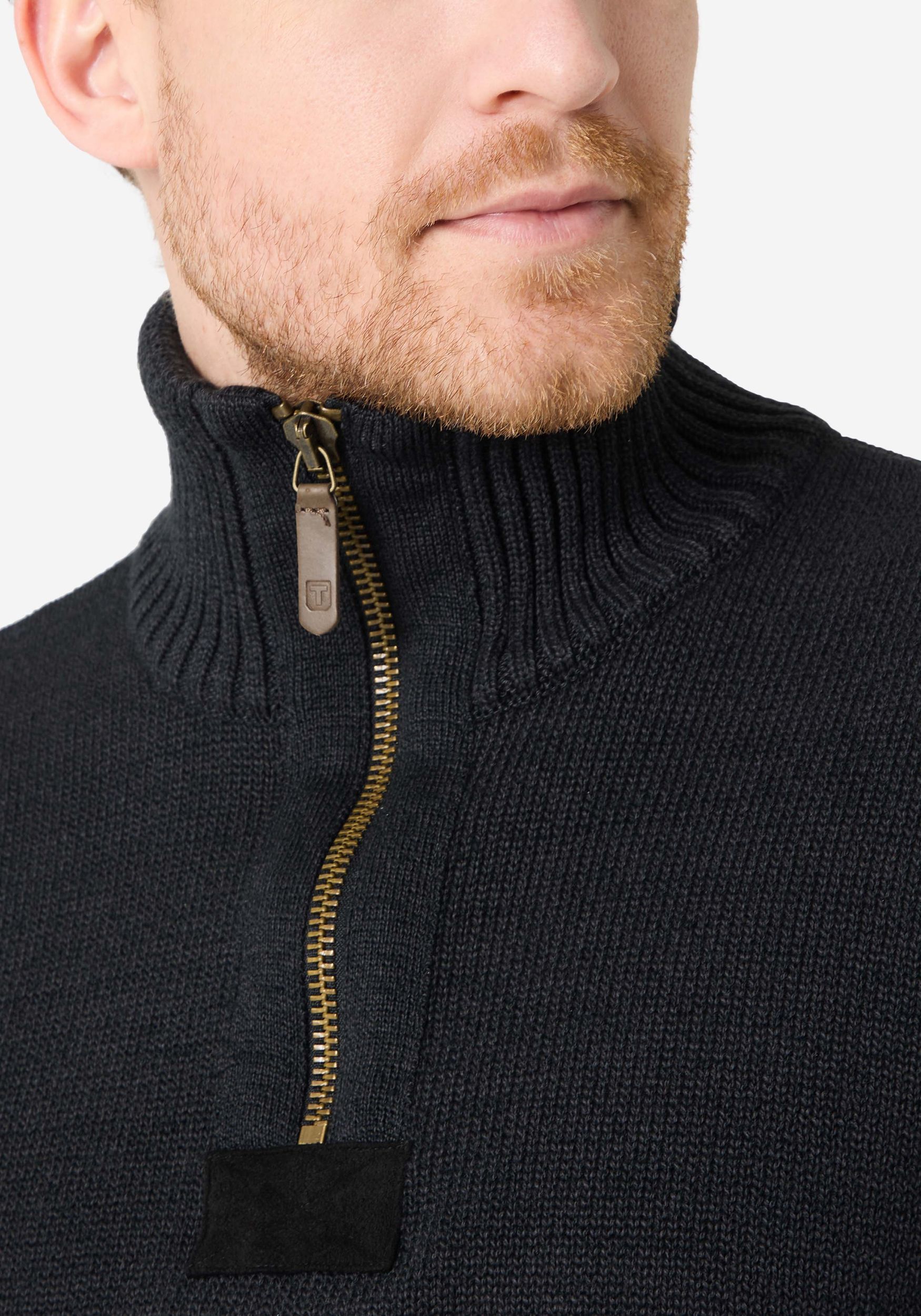 28-10233-01-9020_9032_5.jpg Rollkragen-Pullover mit Reißverschluss Ellenbogen-Patches