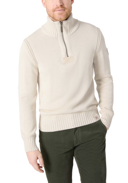 Timezone Timezone Rollkragen-Pullover mit Reißverschluss – Beige, Bild 3