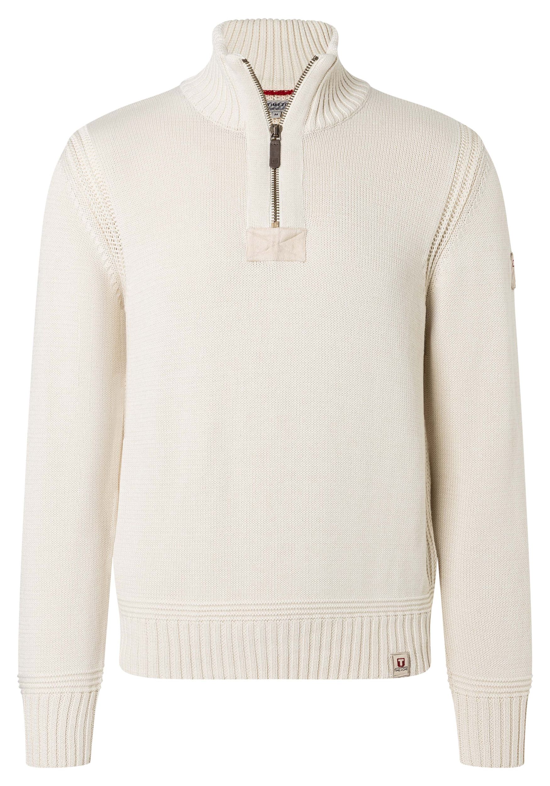 Timezone Timezone Rollkragen-Pullover mit Reißverschluss – Beige, Bild 1