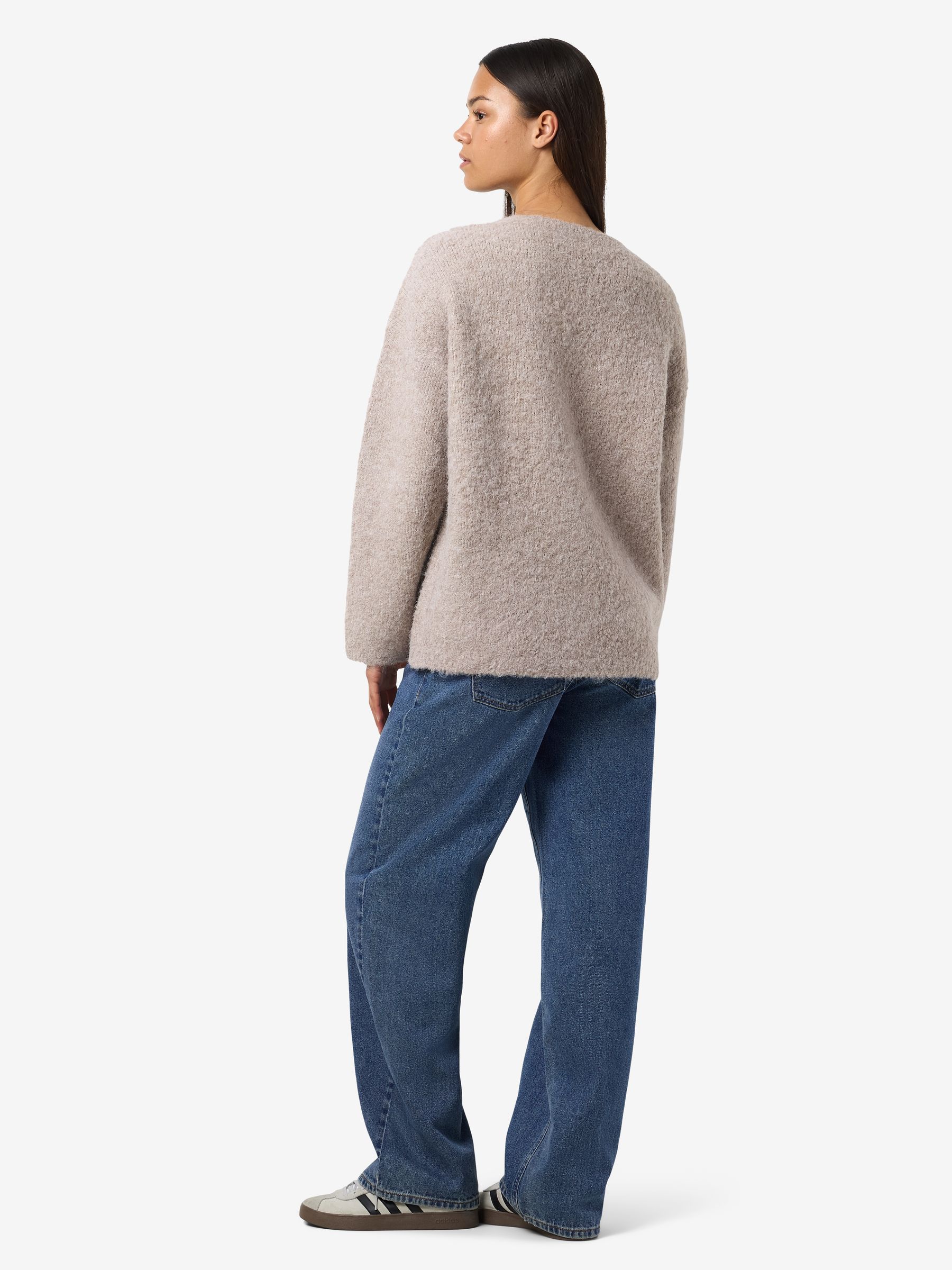 27034806_4791858_7.jpg Gemütlicher langärmeliger Knit Cardigan mit Knöpfen