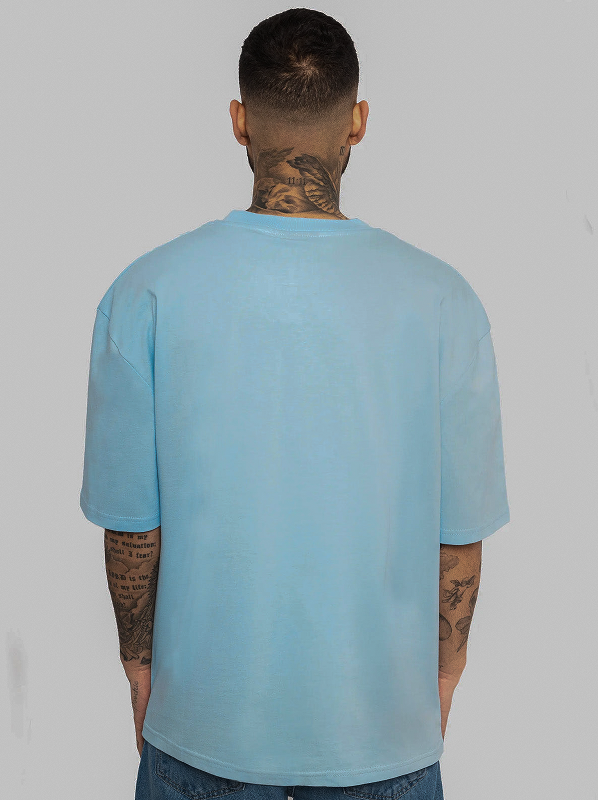 T-Shirt mit Signature Stickerei Weit Oversize T-Shirt mit Signature Stickerei Weit Oversize