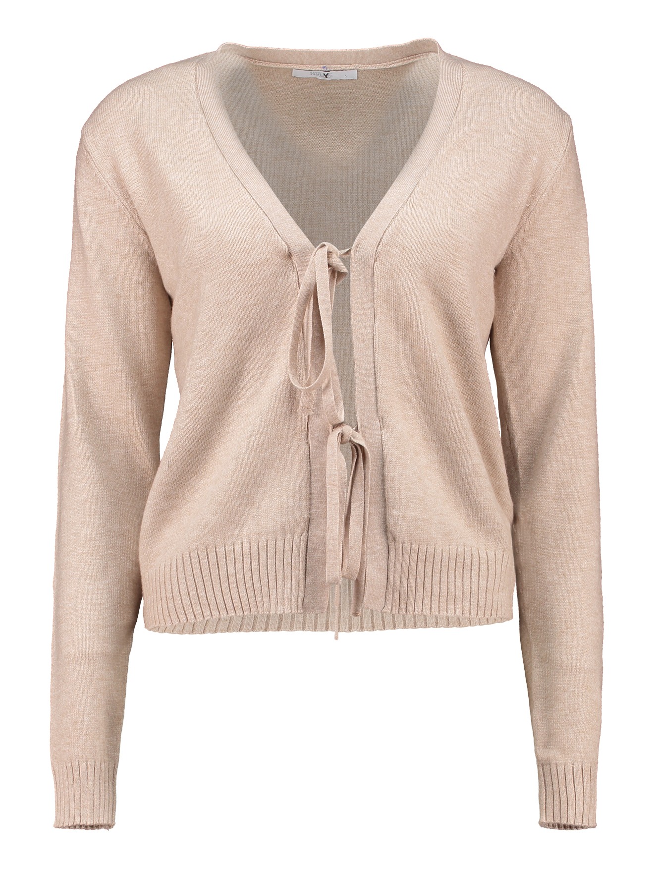 Feinstrick Cardigan mit Bindebändern Feinstrick Cardigan mit Bindebändern