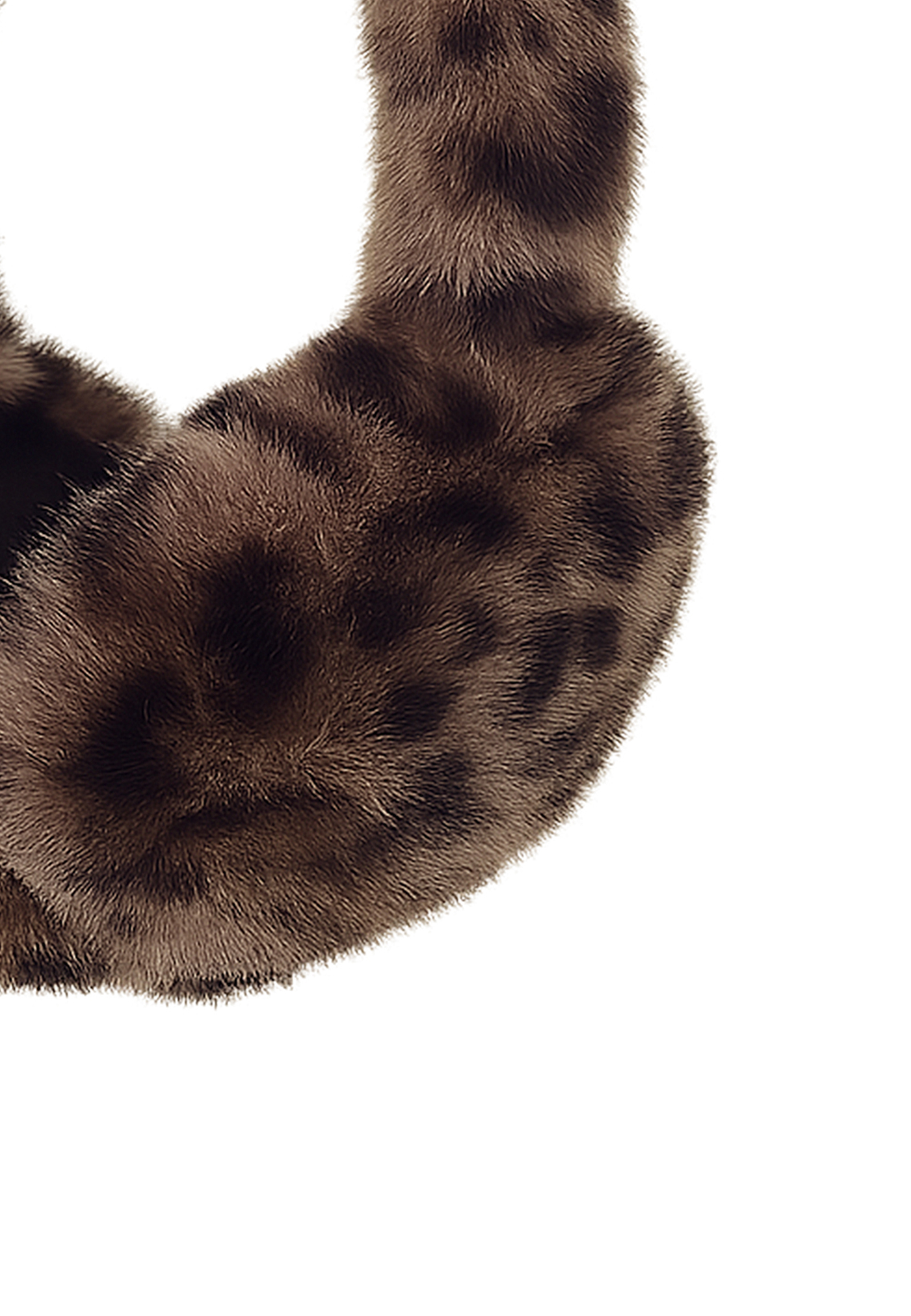 FAERA faltbare Ohrwärmer aus Kunstfell Leo Animalprint Plüsch FAERA faltbare Ohrwärmer aus Kunstfell Leo Animalprint Plüsch