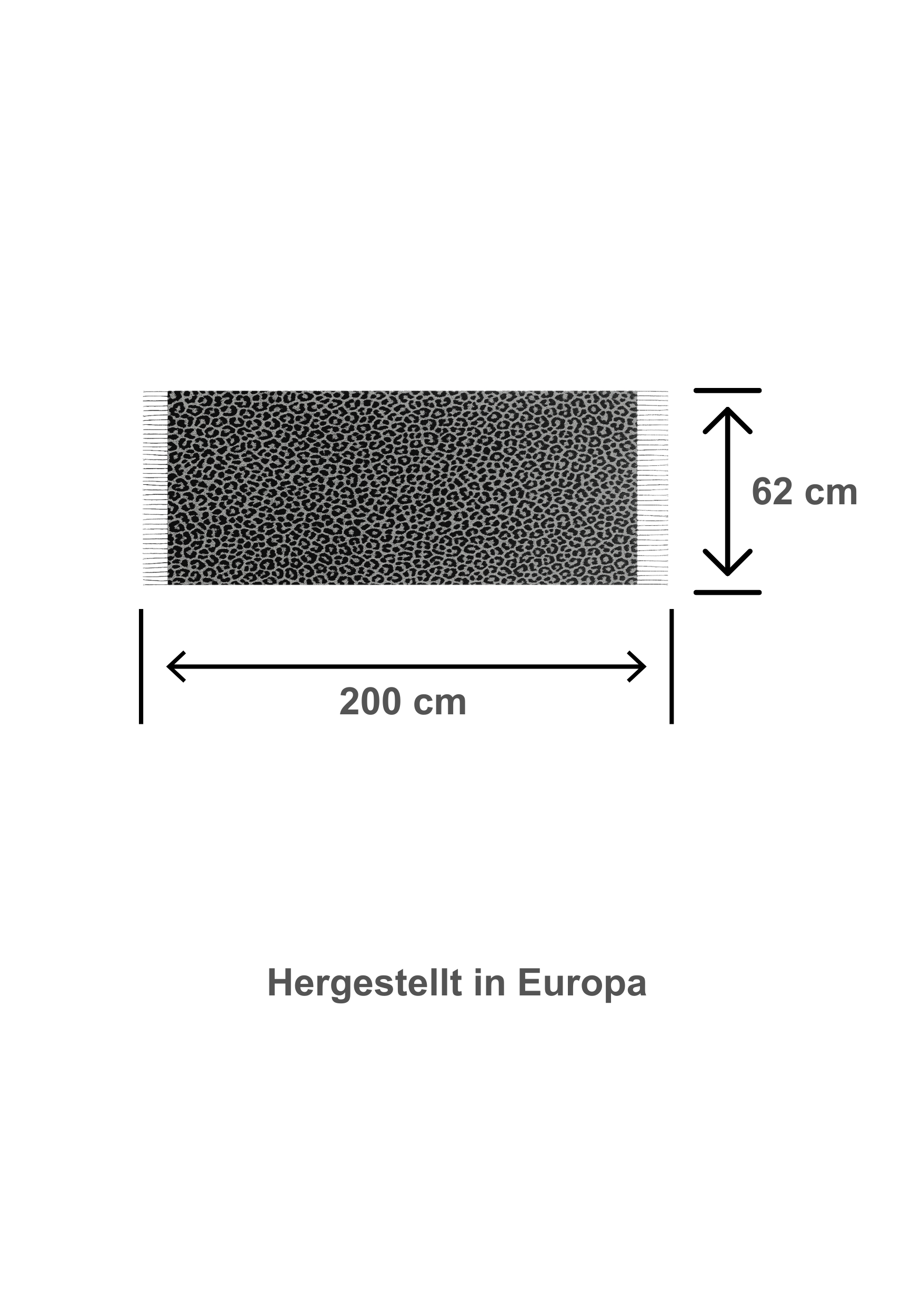 Schal mit Leopardenmuster Fransen weich und angenehm Schal mit Leopardenmuster Fransen weich und angenehm