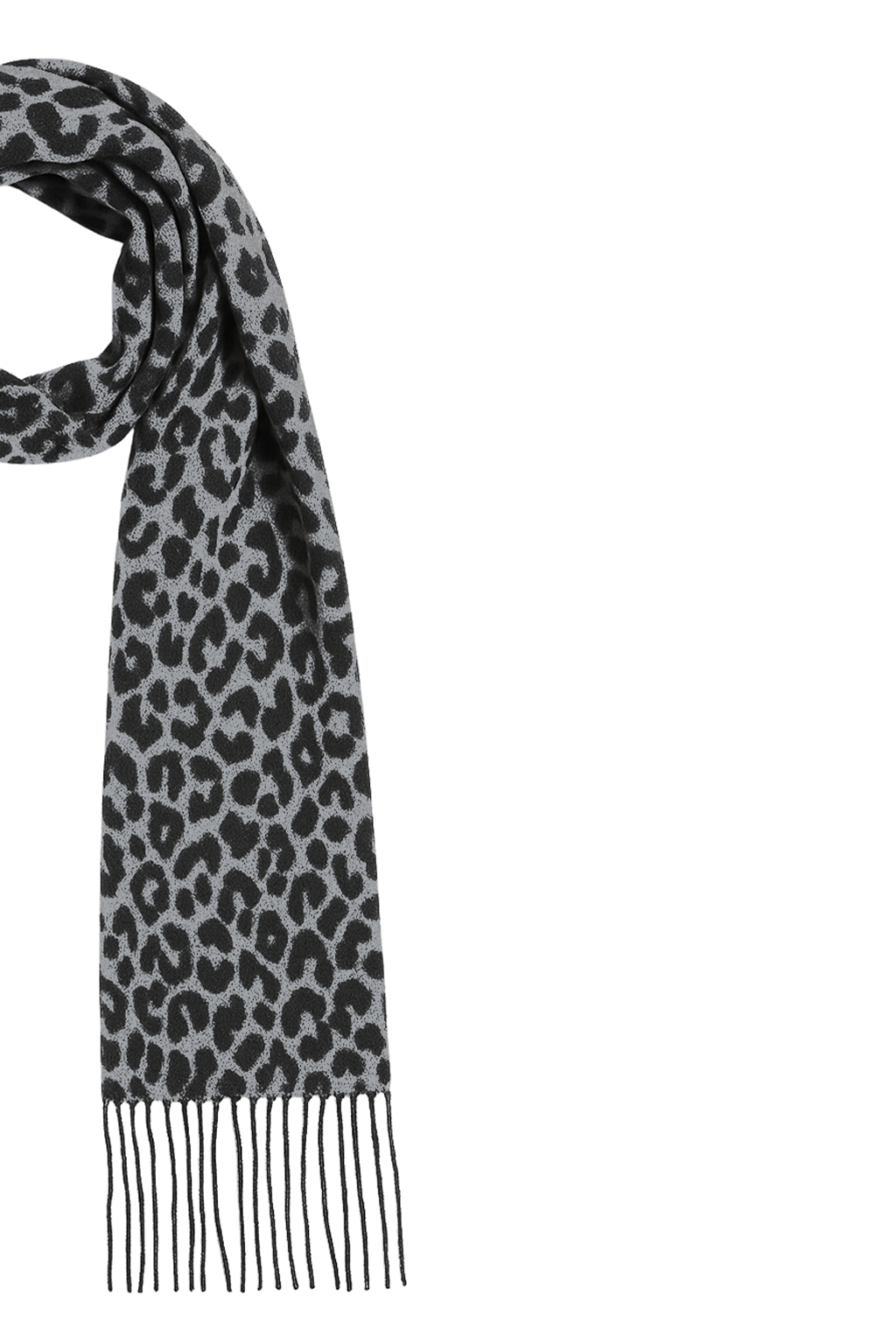 Schal mit Leopardenmuster Fransen weich und angenehm Schal mit Leopardenmuster Fransen weich und angenehm