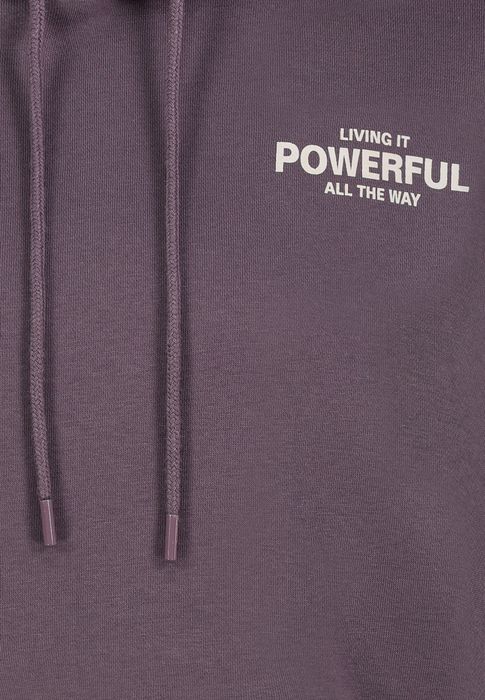 Sublevel Hoodie mit Power-Statement-Print und Kapuze Good Vibes – Lila, Bild 5