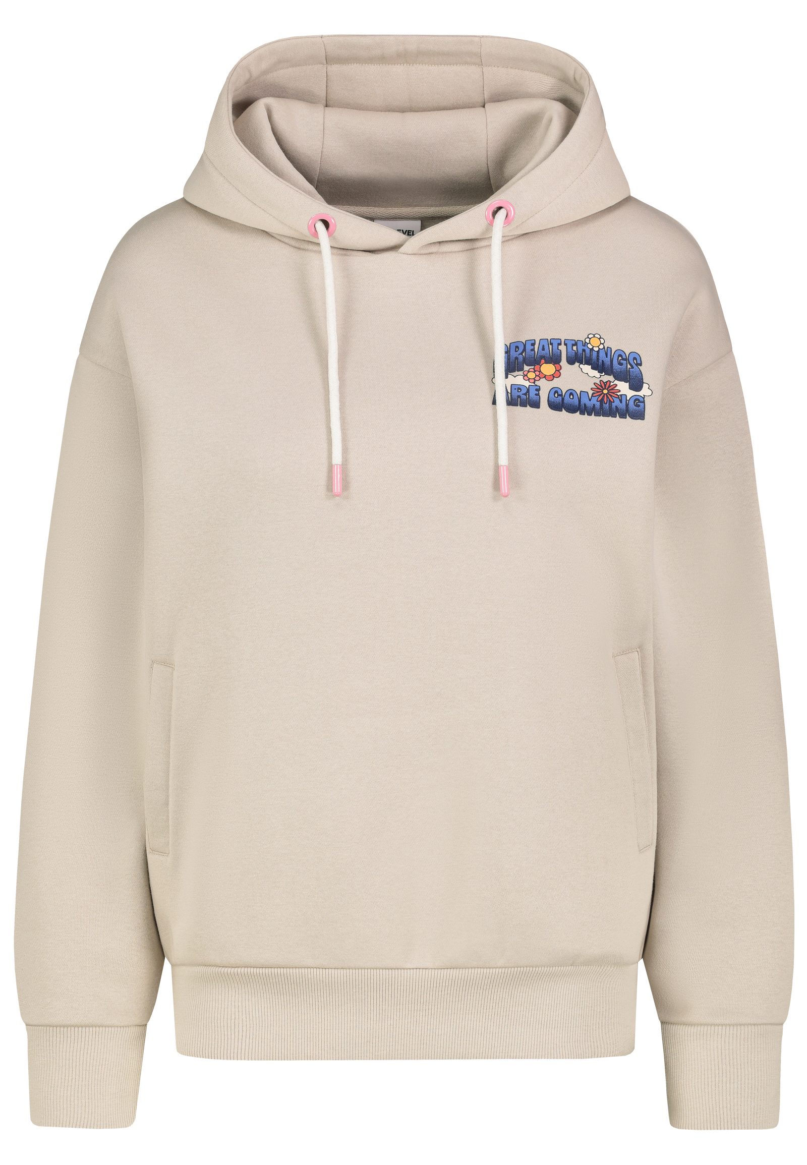 Hoodie mit Positive-Print und Kapuze lustiges Design Hoodie mit Positive-Print und Kapuze lustiges Design