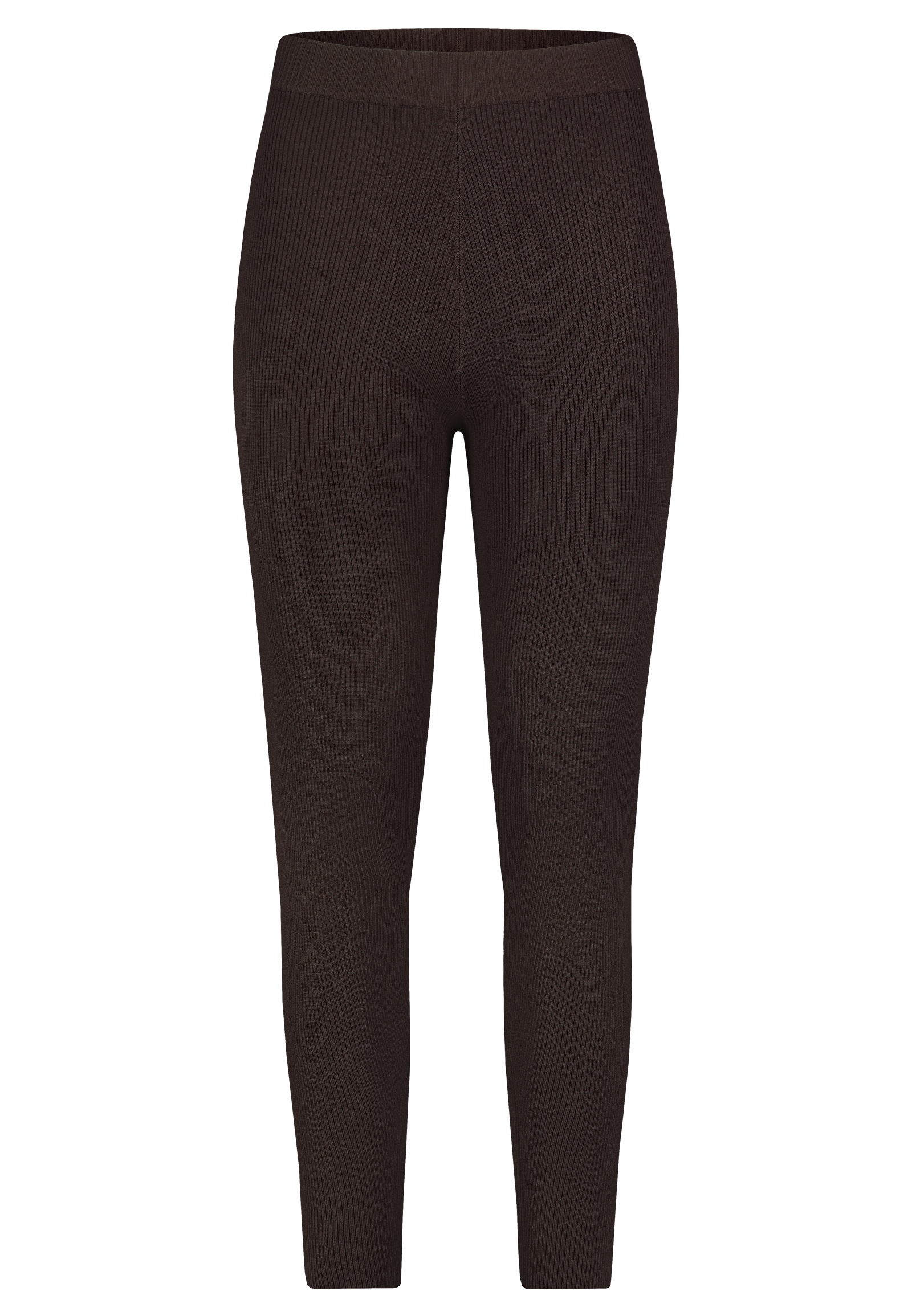D93050Z62285A_21400_V.jpg Gerippte Leggings Elastischer Bund Unifarben Alltag