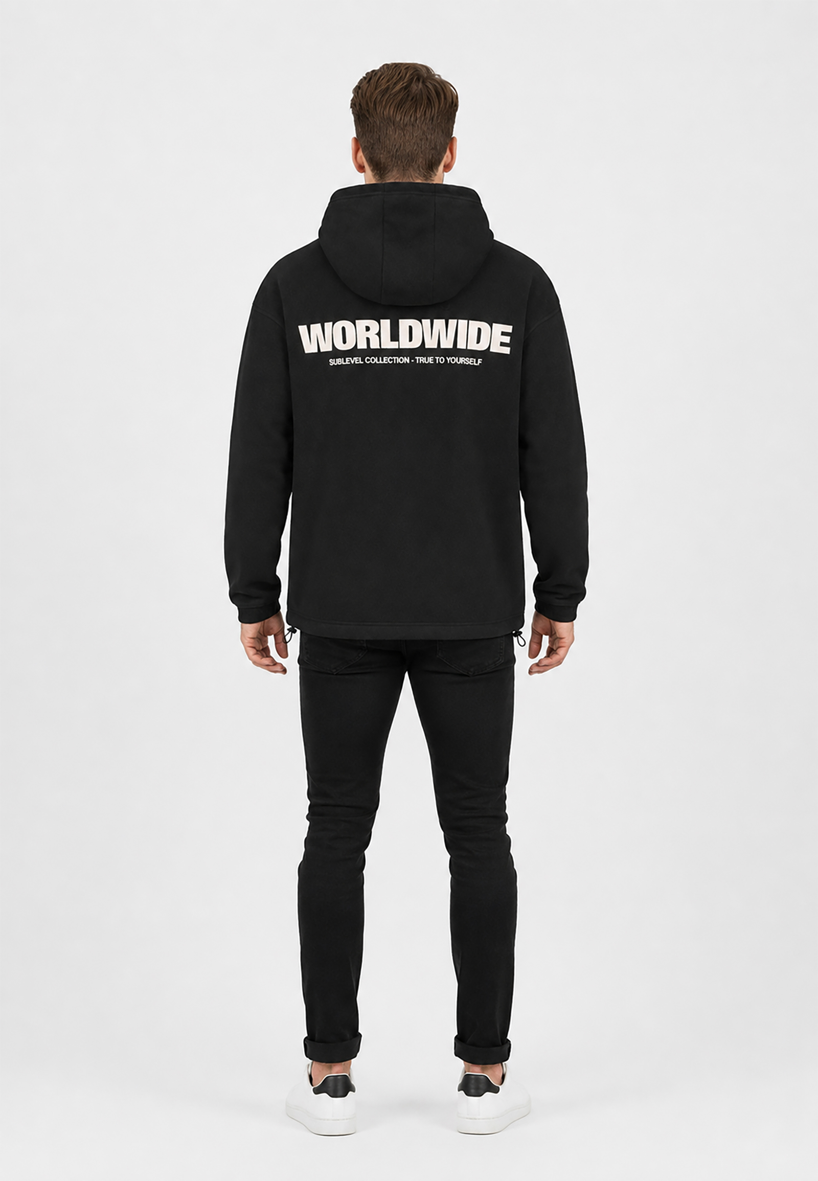 Sweat Hoodie mit Print Kapuze Gummizug Sweat Hoodie mit Print Kapuze Gummizug