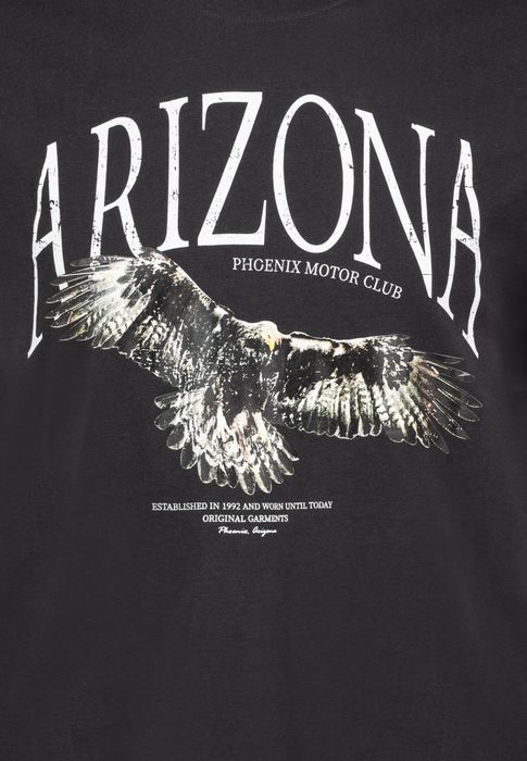 Urban Surface Urban Surface T-Shirt 2er-SET mit Animal-Print Adler Motivprint – Grau-Grün, Bild 3