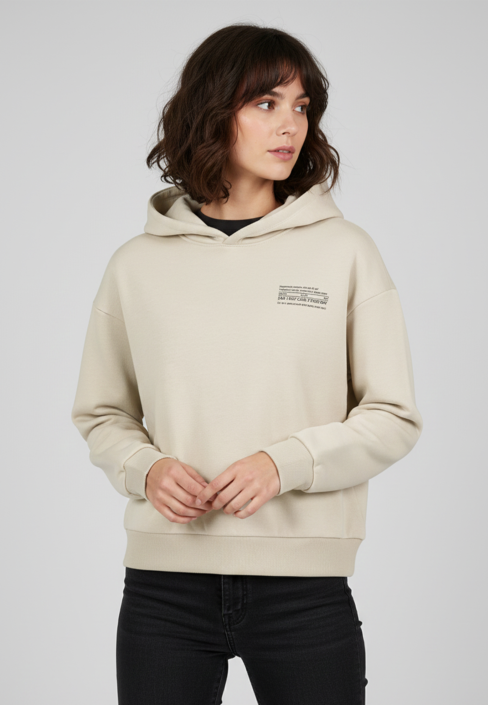 Hoodie mit Statementprint Kapuze Hoodie mit Statementprint Kapuze