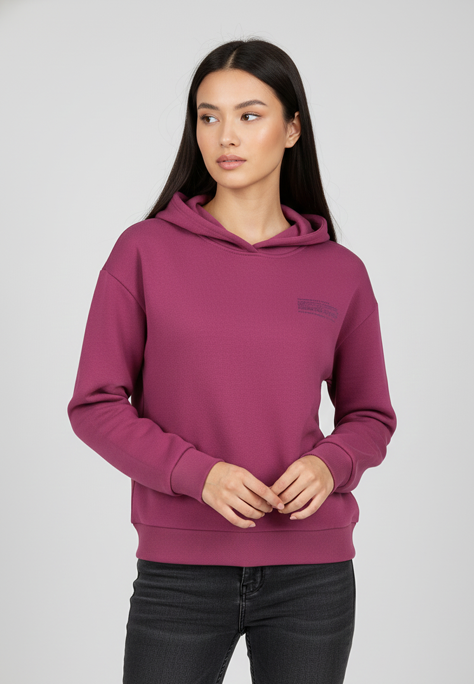 Hoodie mit Statementprint Kapuze Hoodie mit Statementprint Kapuze