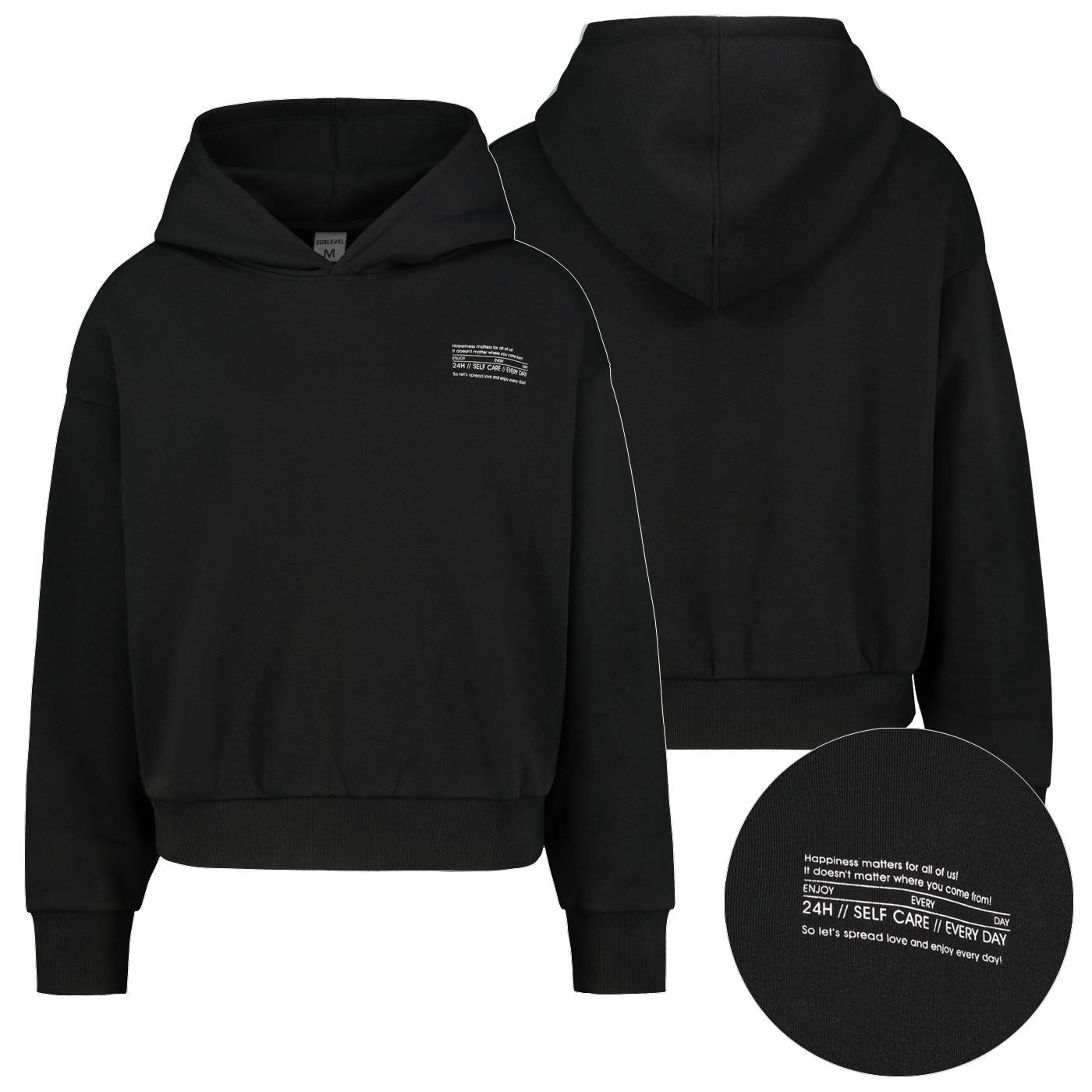 D10600BI02450D6_001.jpg Hoodie mit Statementprint Kapuze