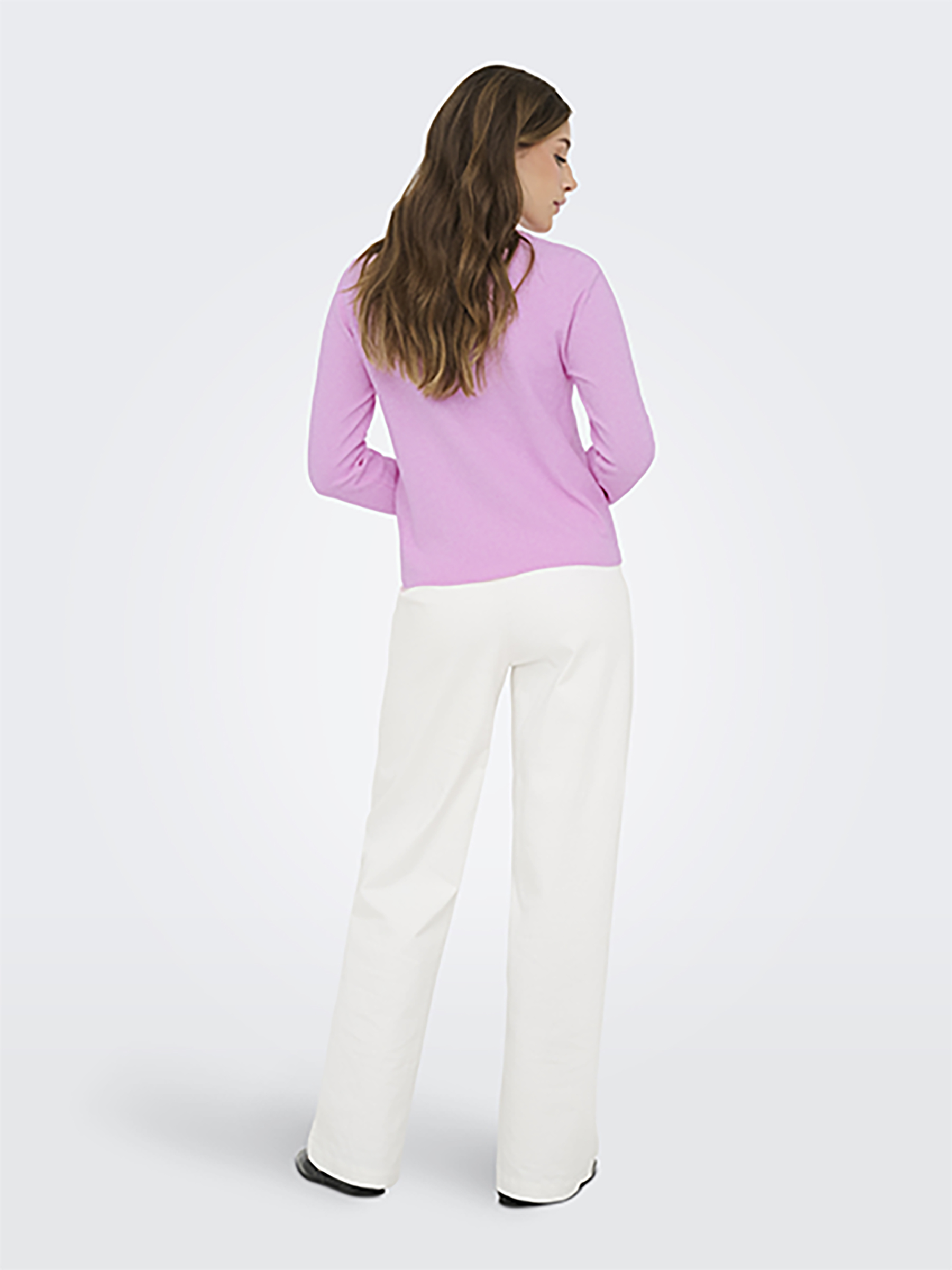 Stilvoller Cardigan Knopfverschluss Rundhalsausschnitt Stilvoller Cardigan Knopfverschluss Rundhalsausschnitt