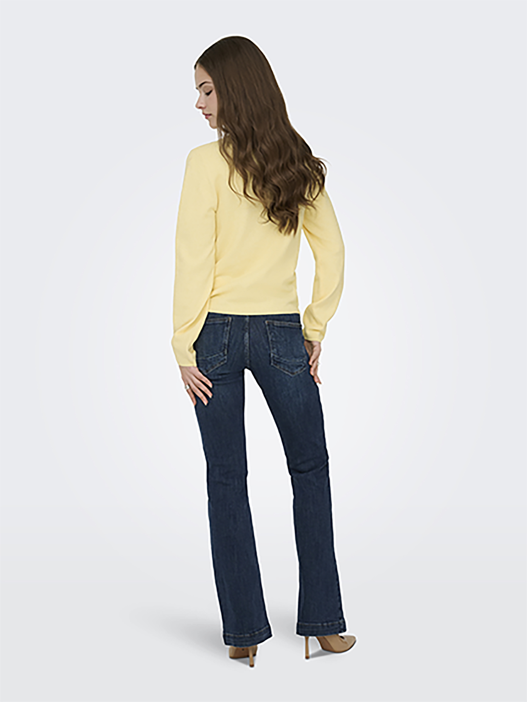 Stilvoller Cardigan Knopfverschluss Rundhalsausschnitt Stilvoller Cardigan Knopfverschluss Rundhalsausschnitt