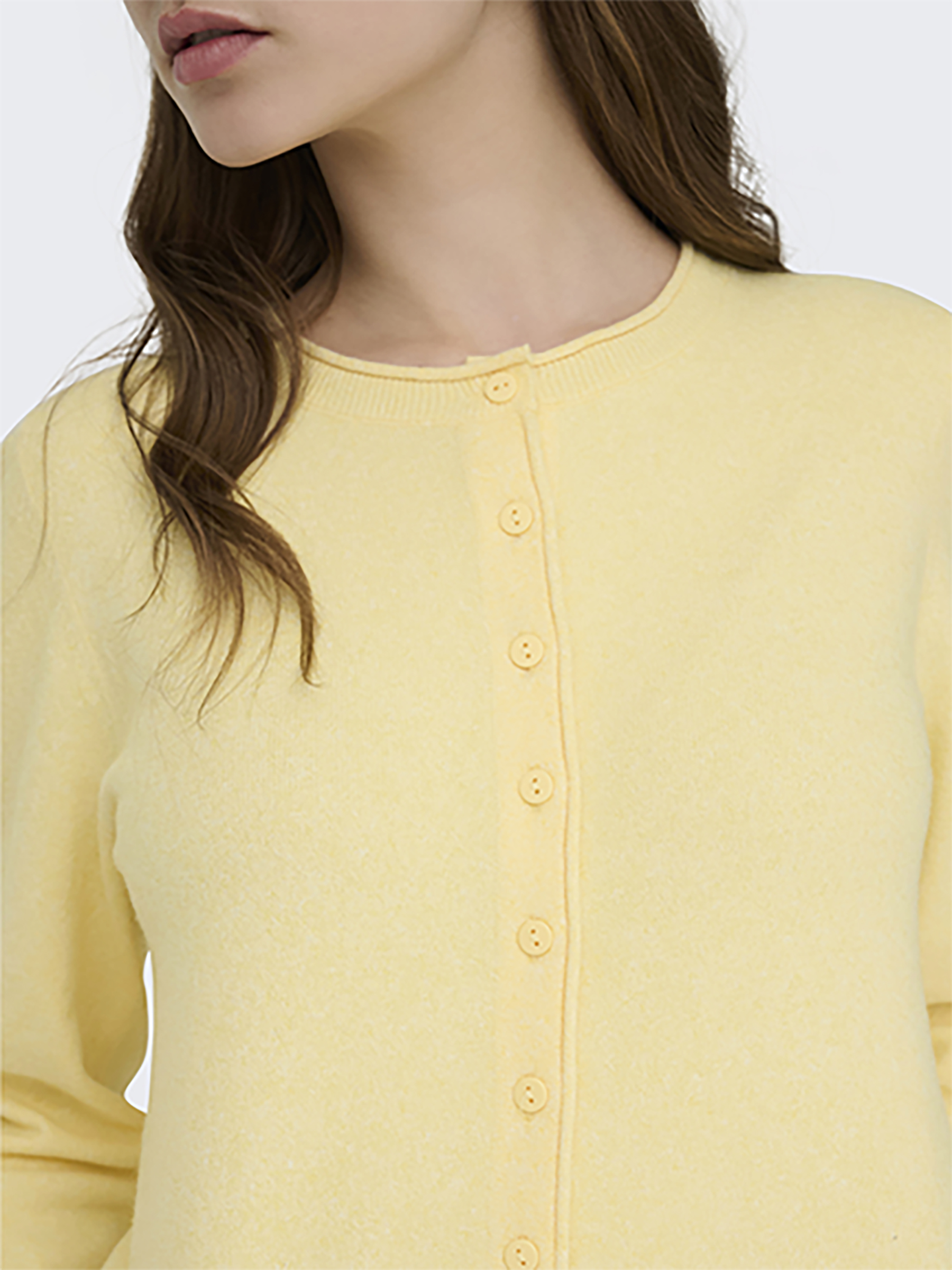 Stilvoller Cardigan Knopfverschluss Rundhalsausschnitt Stilvoller Cardigan Knopfverschluss Rundhalsausschnitt