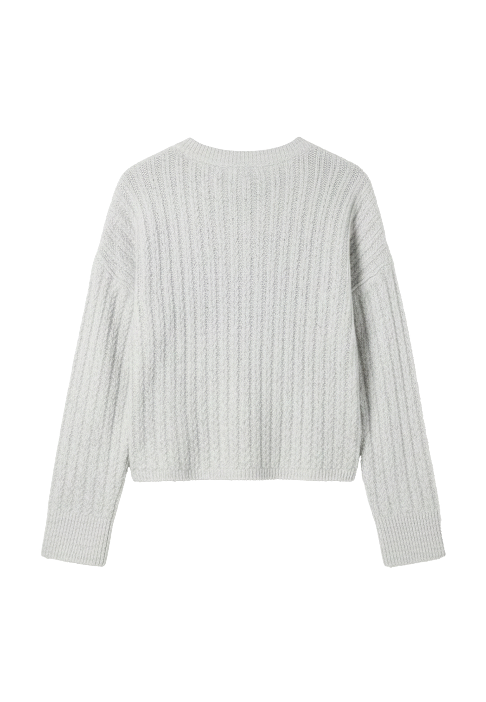 Gemusterter Strickpullover mit Rundhalsausschnitt Gemusterter Strickpullover mit Rundhalsausschnitt